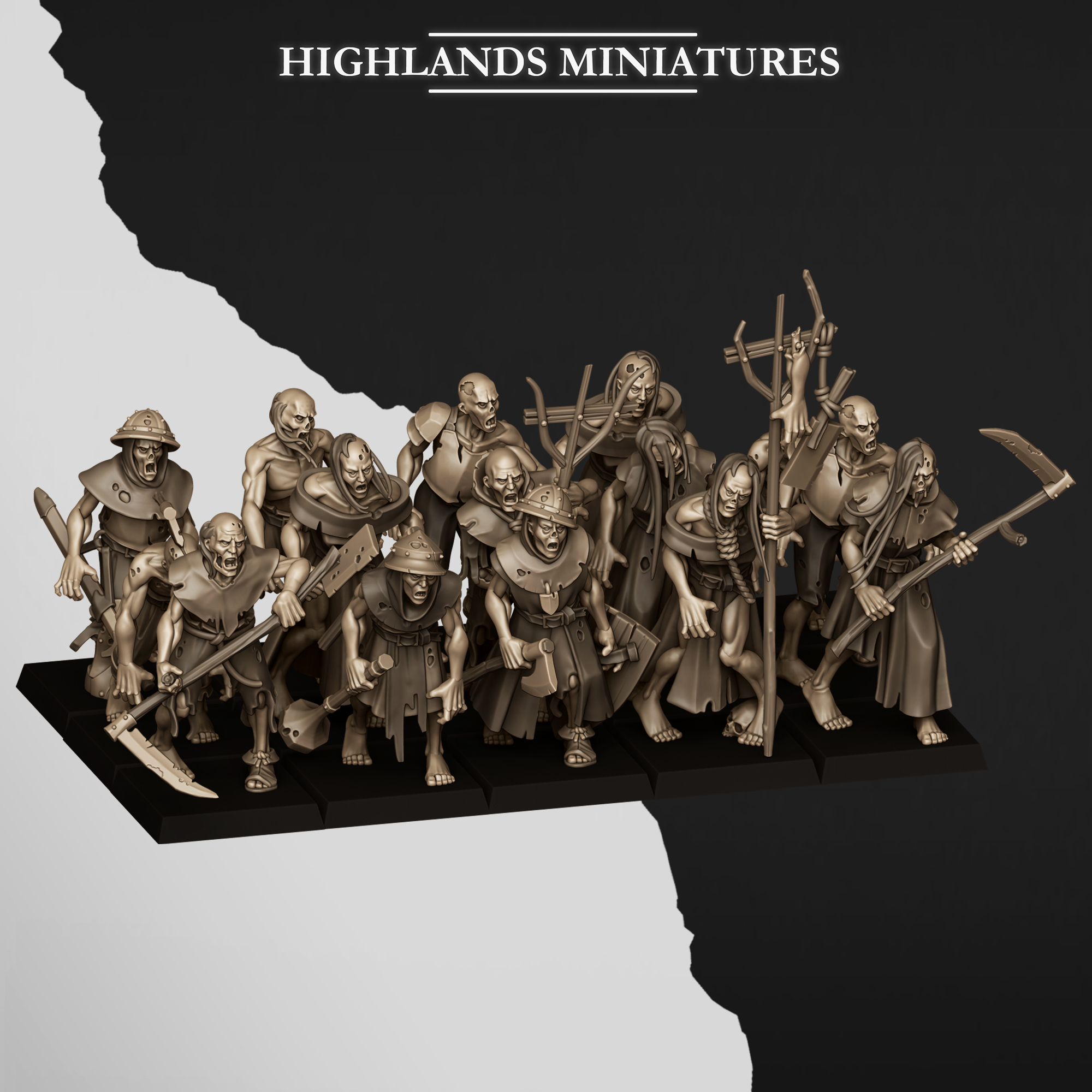 Zombies, Transylvania The Fallen Realm- Highlands Miniatures