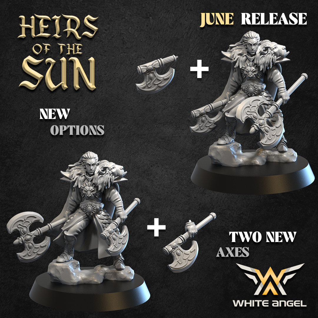 Lion Commander, Heirs of the Sun - White Angel Miniatures - Image 3