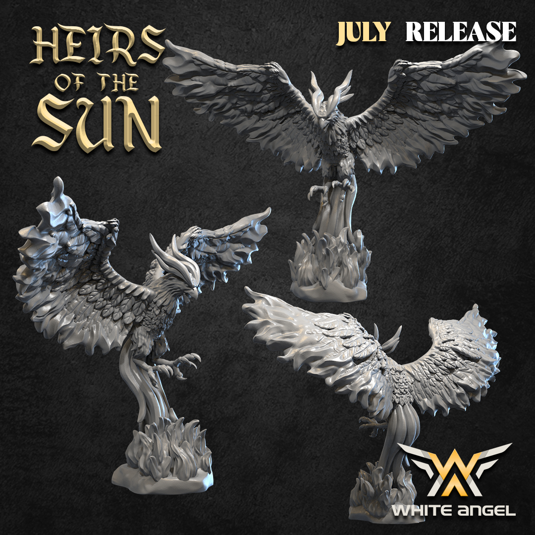 Eternal Fire Phoenix, Heirs of the Sun - White Angel Miniatures