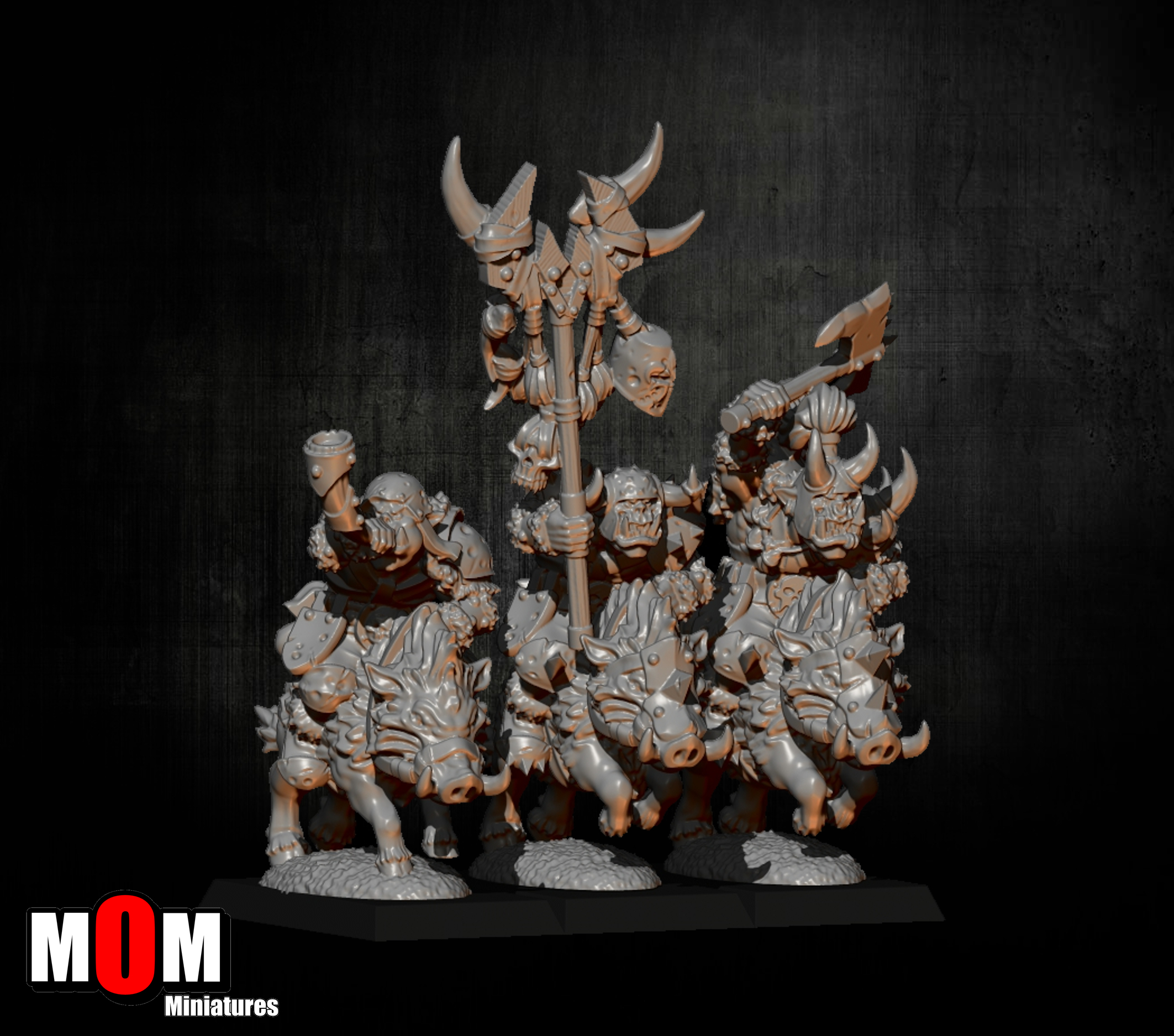 Orcs on Boars, Orcs and Goblins - MoM Miniatures - Image 5