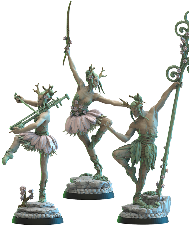 Bareetachi Dancers, Mori Elves, Lost Kingdom - Image 3