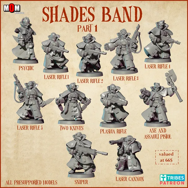 ShadesBand Part 1, MoM Miniatures
