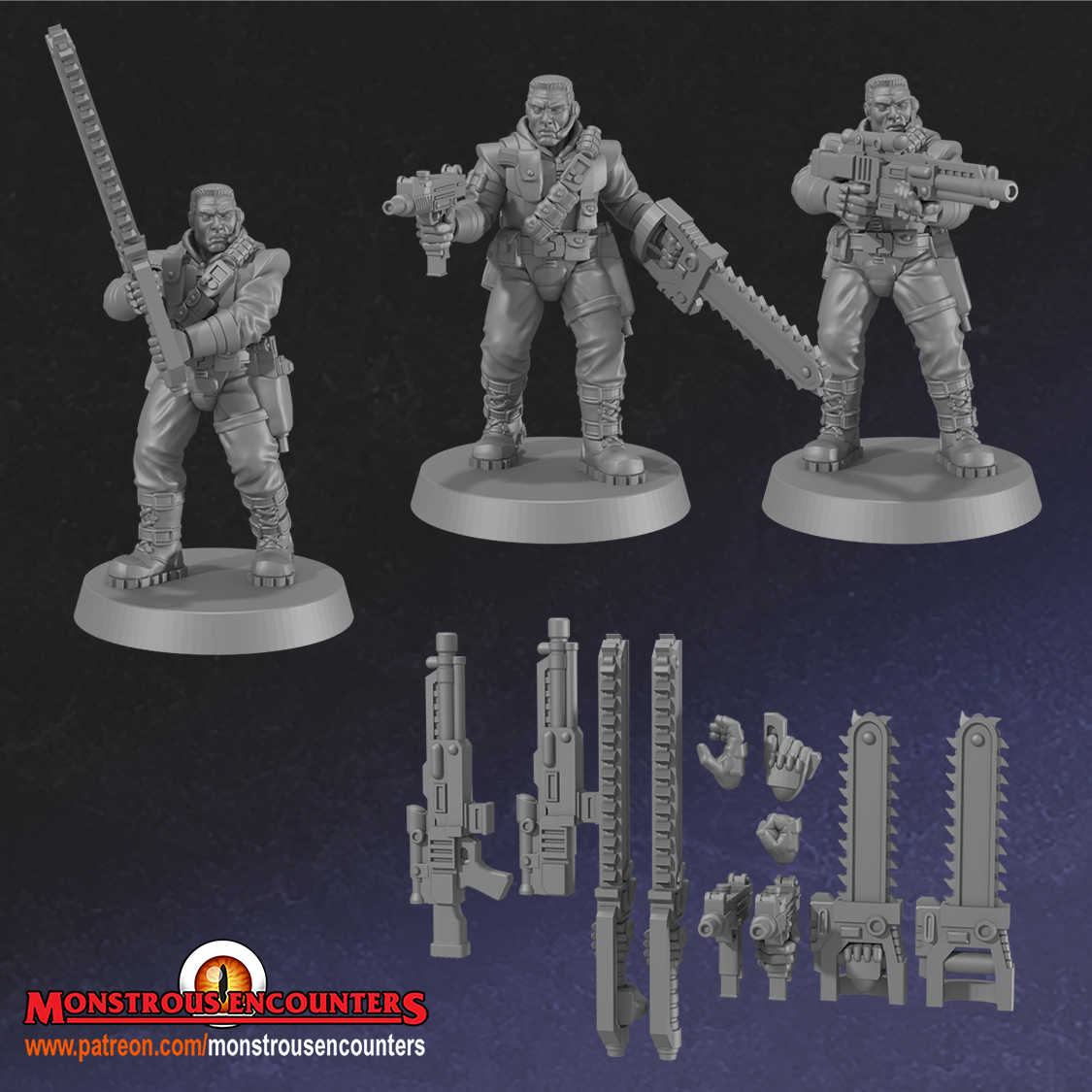 Chainsaw Soldier, NECROCITY- Monstrous Encounters