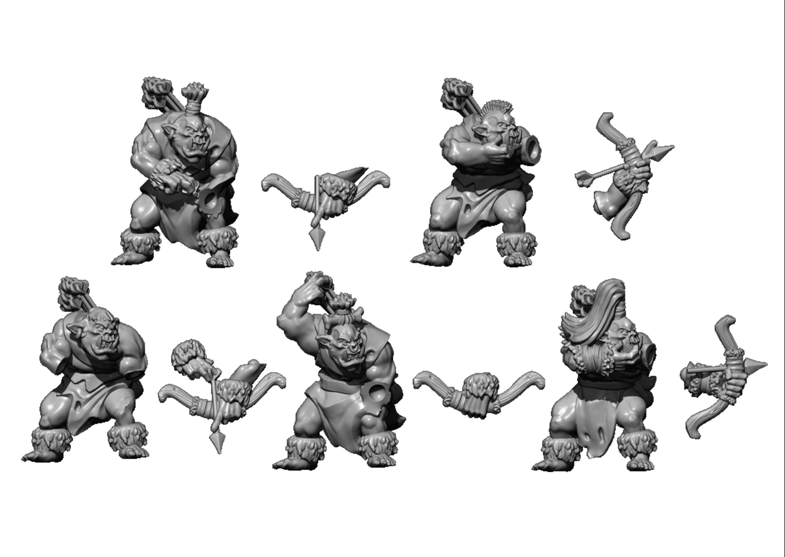 Wild Orc Archers, Orcs and Goblins- MoM Miniatures - Image 2