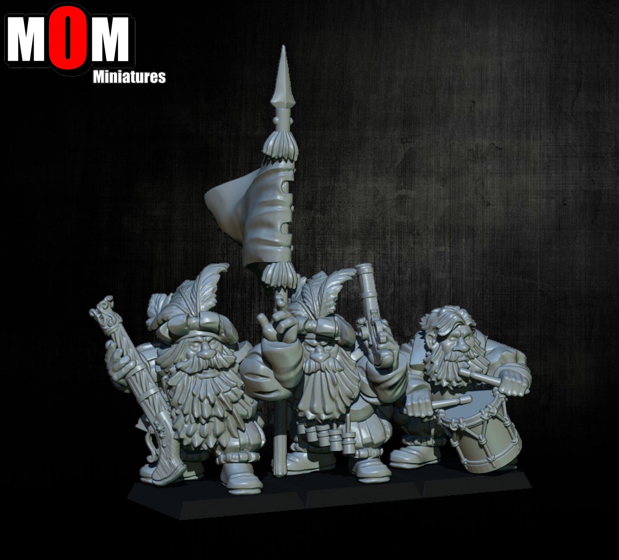 Imperial Dwarves Arquebusiers, Dwarves - MoM Miniatures - Image 8