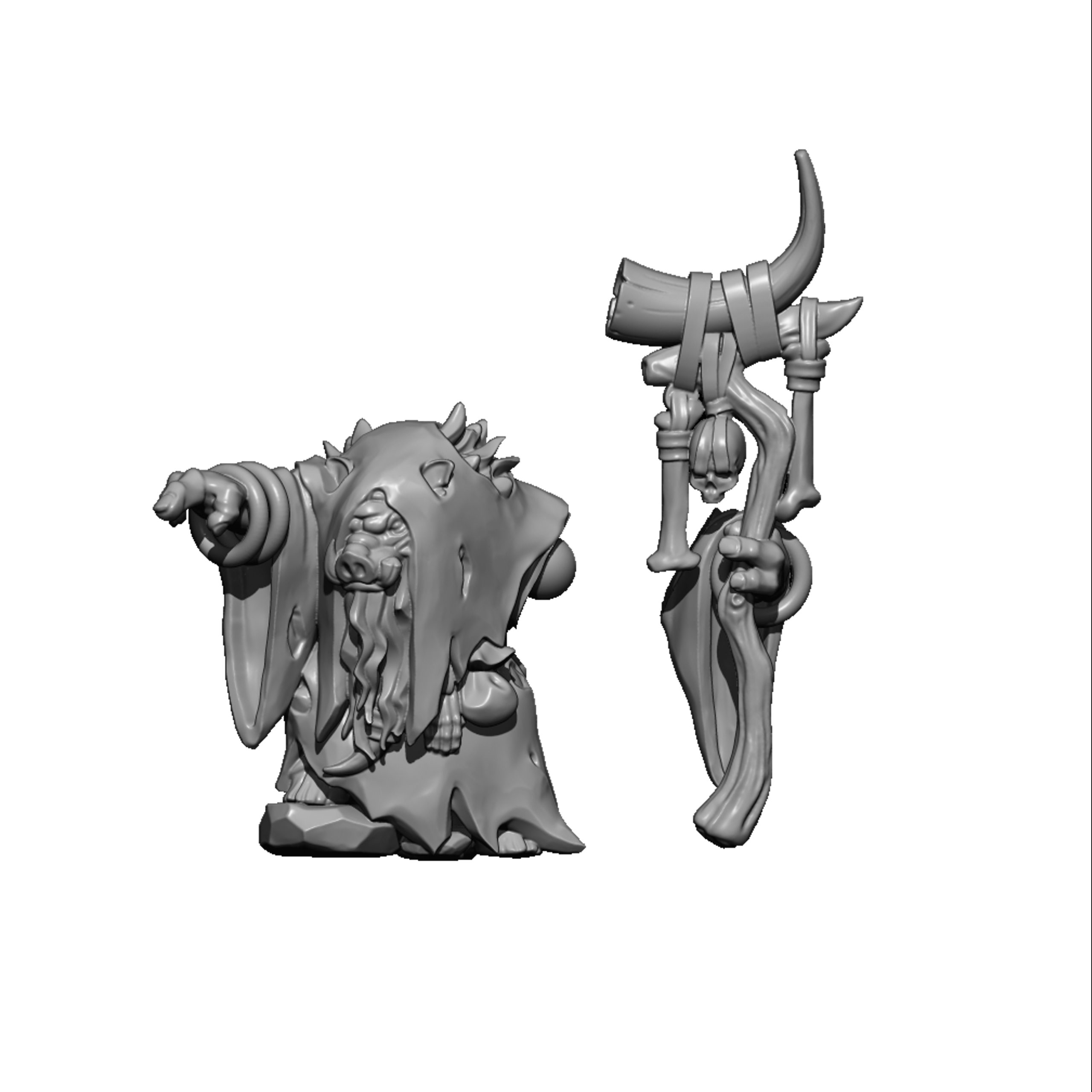 Shaman Pigmen, Chaos- MoM Miniatures - Image 3