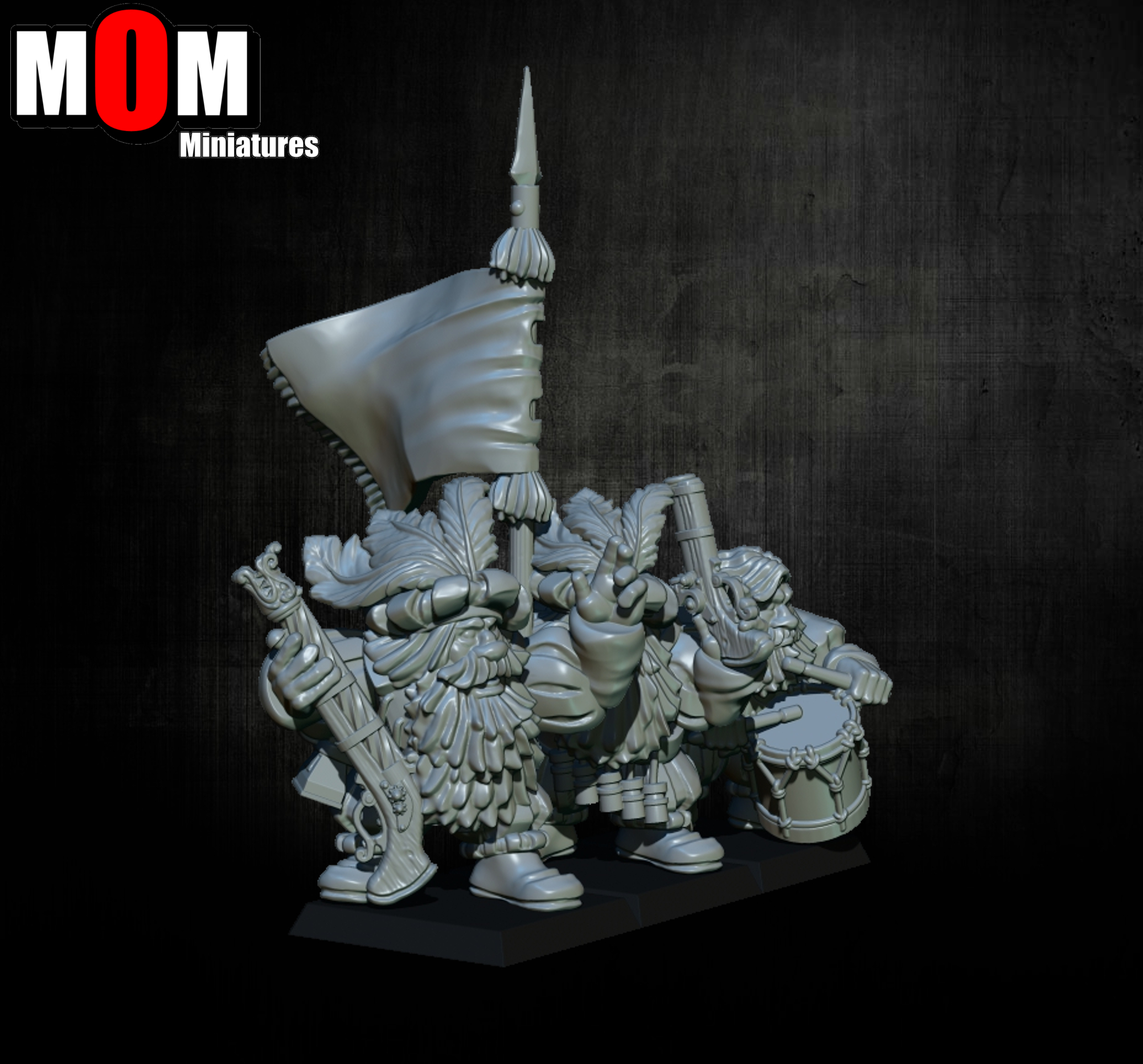 Imperial Dwarves Arquebusiers, Dwarves - MoM Miniatures - Image 9