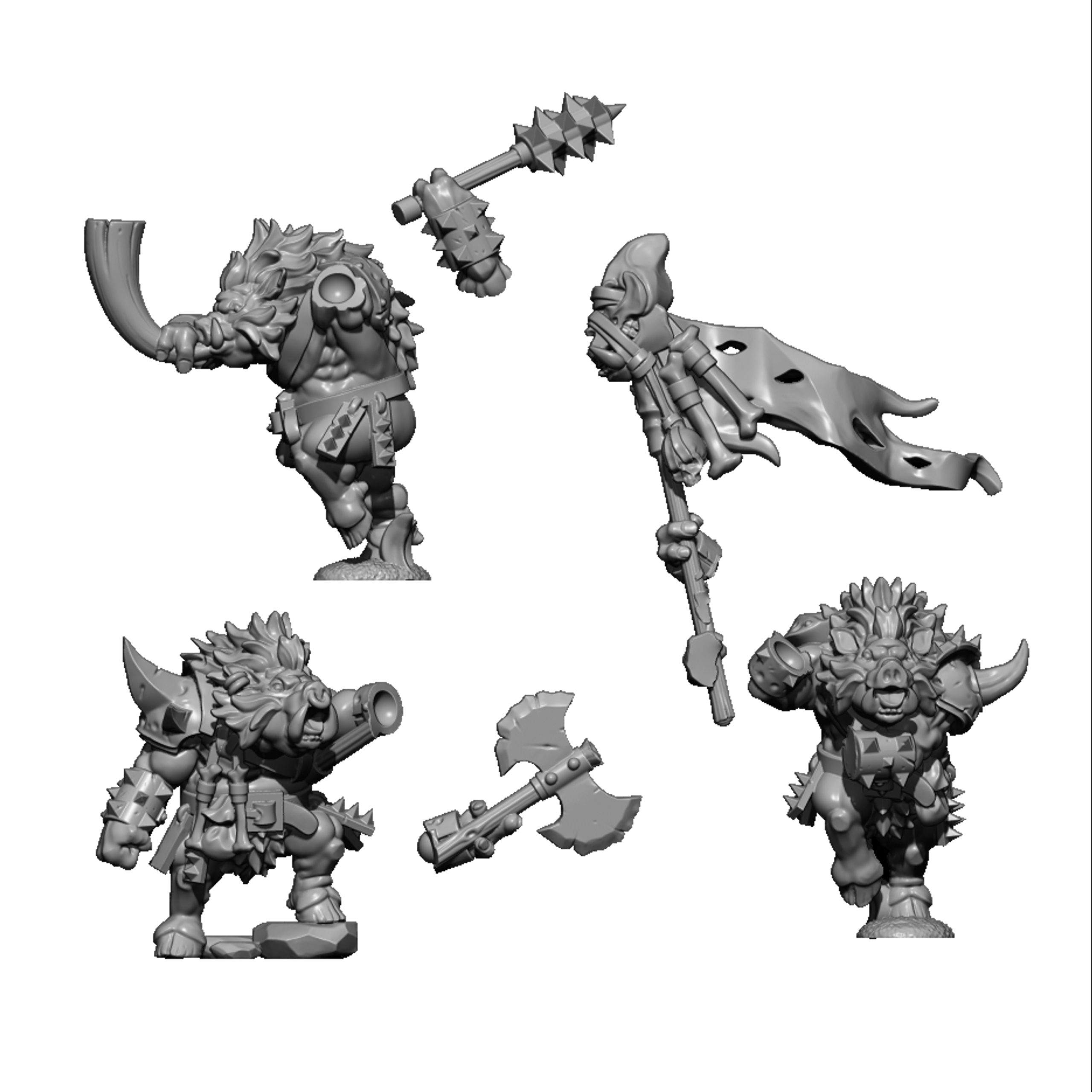 Pigmens Warriors, Chaos - MoM Miniatures - Image 5