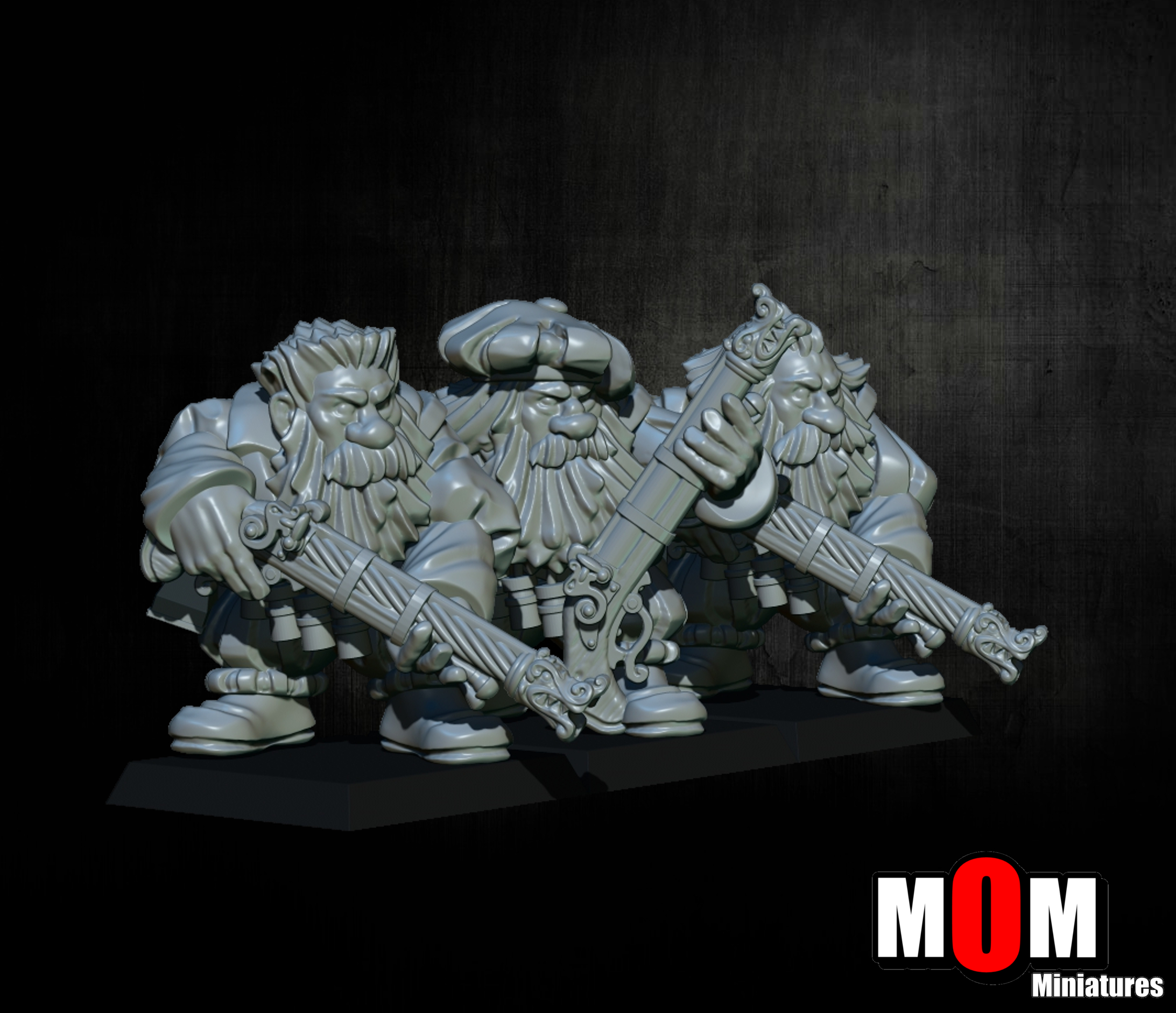 Imperial Dwarves Arquebusiers, Dwarves - MoM Miniatures - Image 6