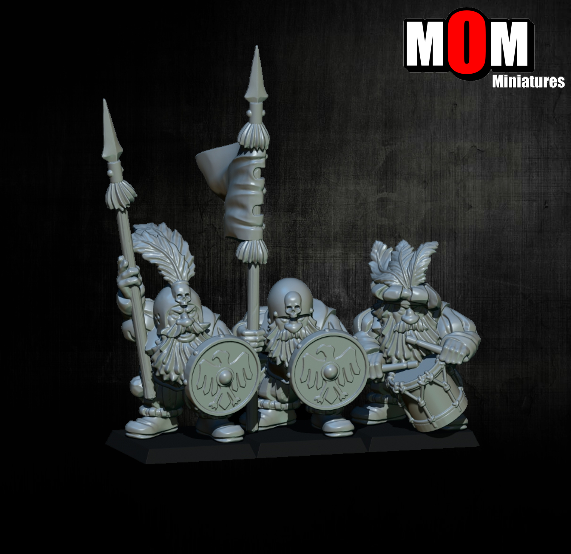 Imperial Dwarf Spearmen, Dwarves - MoM Miniatures - Image 3