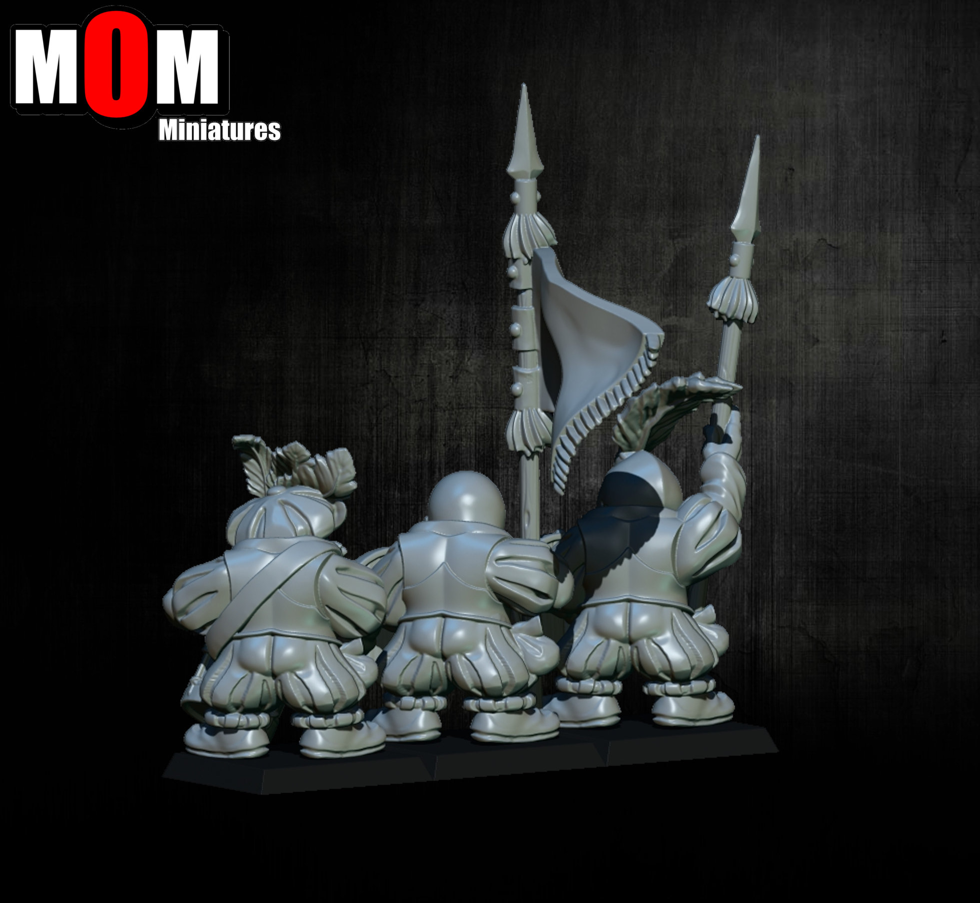 Imperial Dwarf Spearmen, Dwarves - MoM Miniatures - Image 4