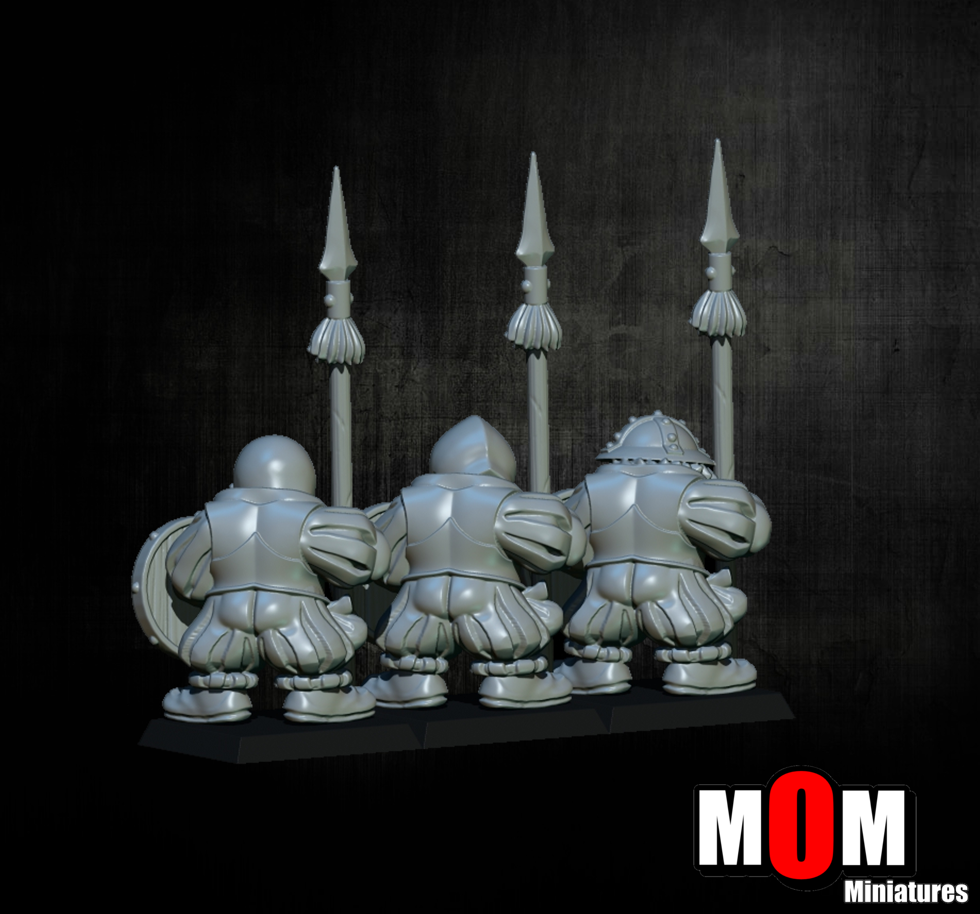 Imperial Dwarf Spearmen, Dwarves - MoM Miniatures - Image 5