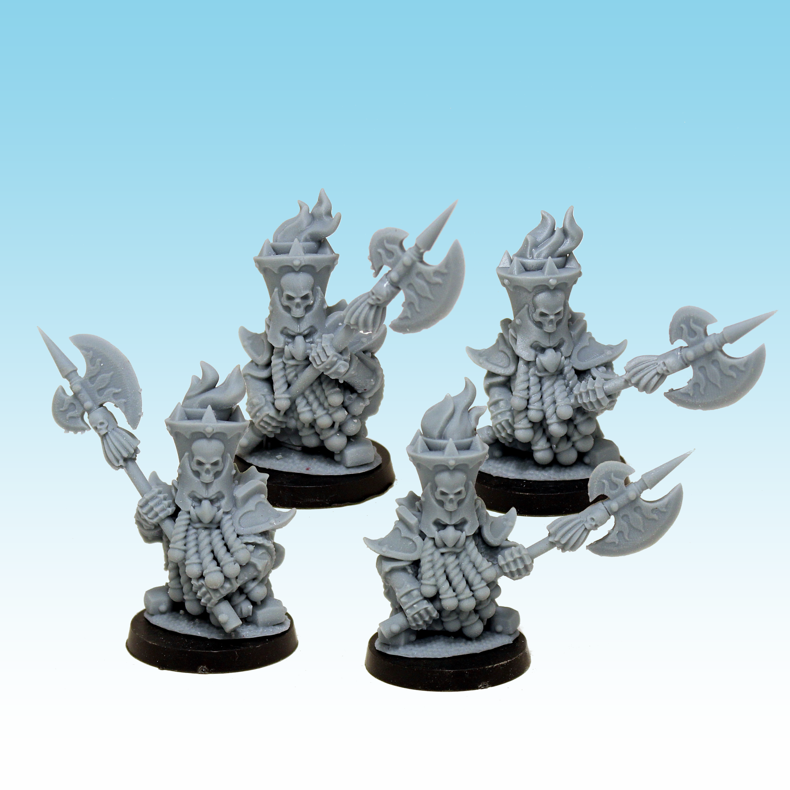 Guardians Dwarf Fire Halberdiers, Dark Dwarves - MoM Miniatures