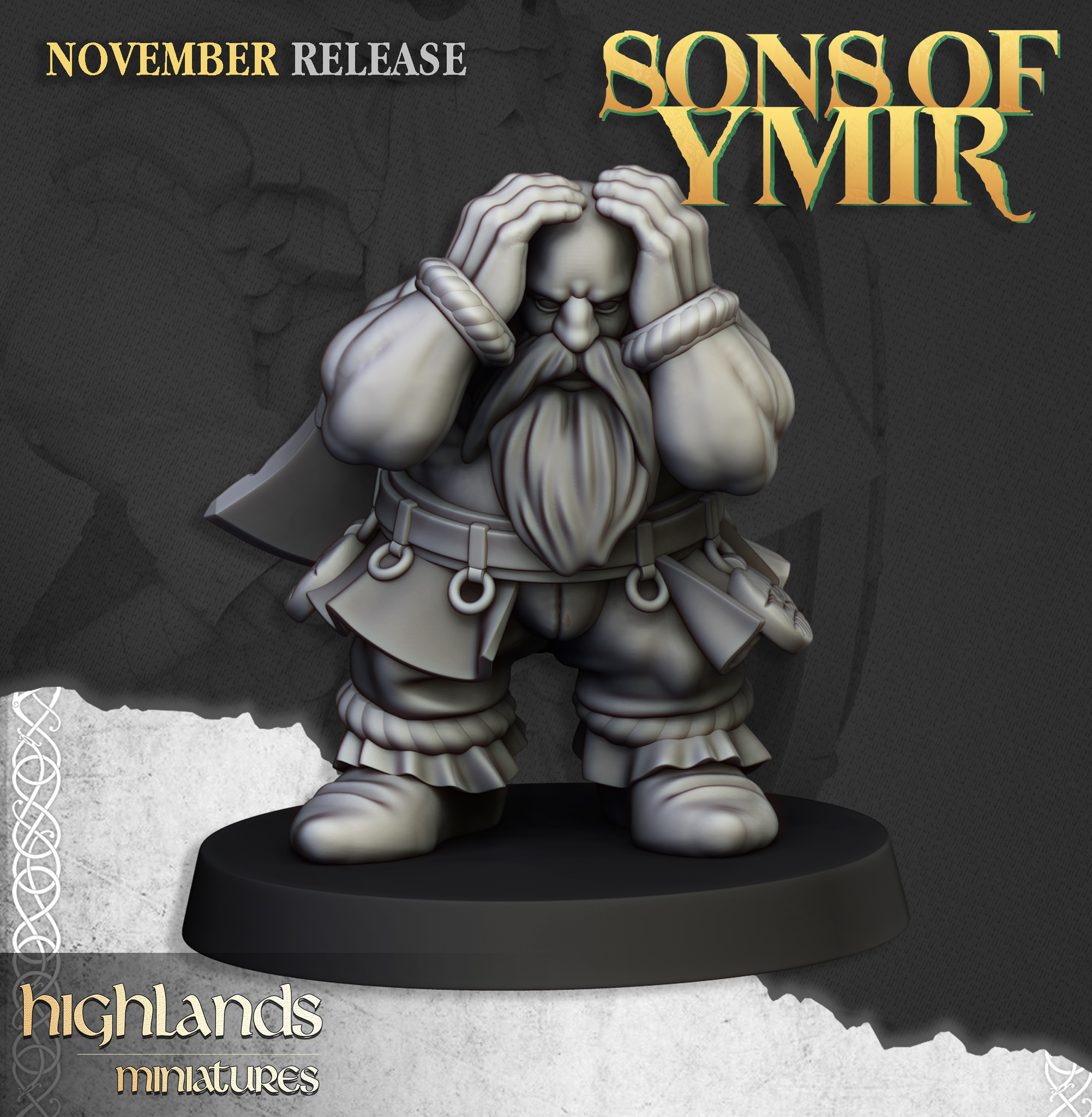 Dwarf Organ Gun, Sons of Ymir- Highlands Miniatures - Image 5