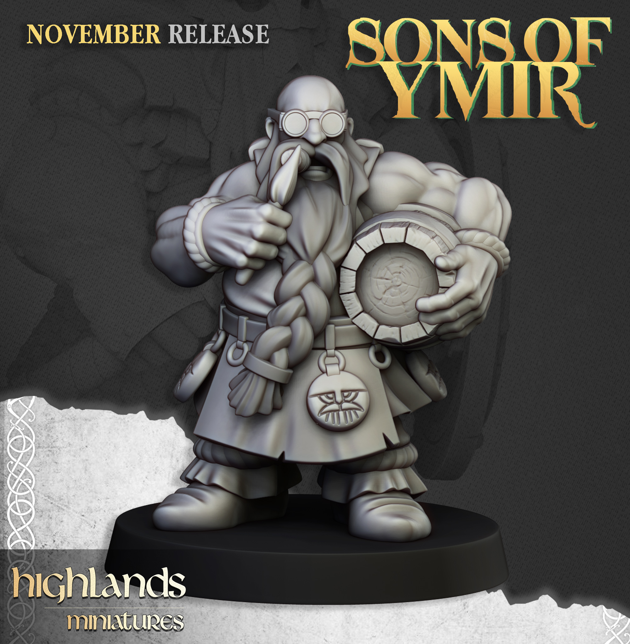 Dwarf Flame Cannon, Sons of Ymir- Highlands Miniatures - Image 4