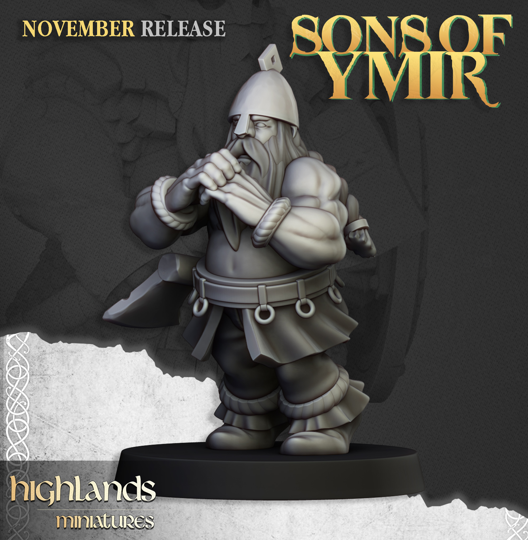 Dwarf Flame Cannon, Sons of Ymir- Highlands Miniatures - Image 5