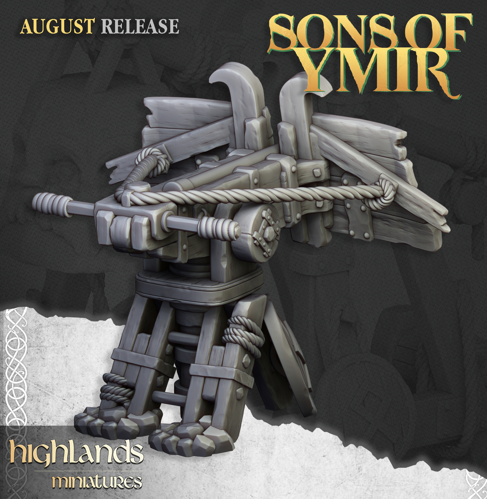 Dwarf Ballista, Sons of Ymir- Highlands Miniatures - Image 6