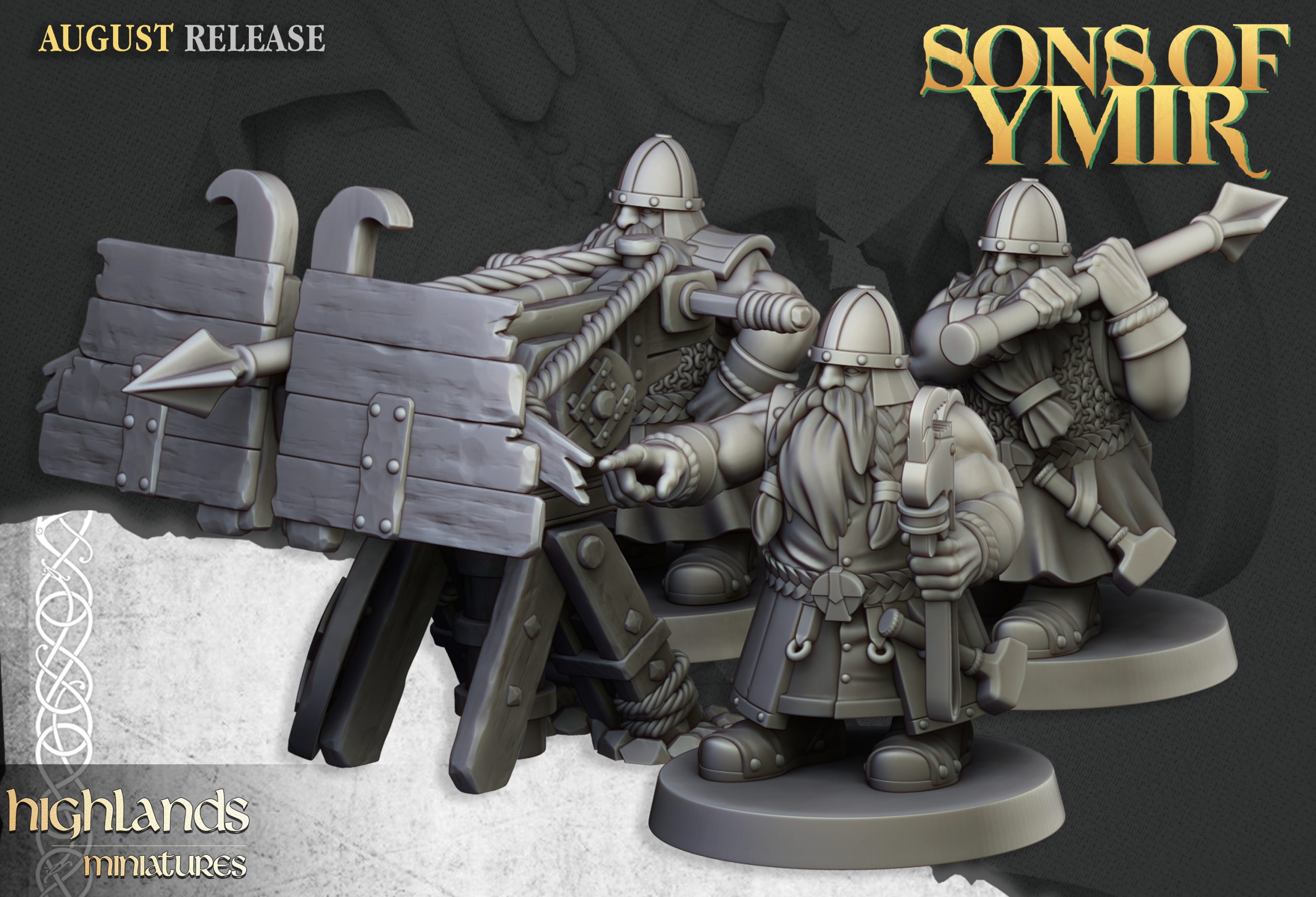 Dwarf Ballista, Sons of Ymir- Highlands Miniatures