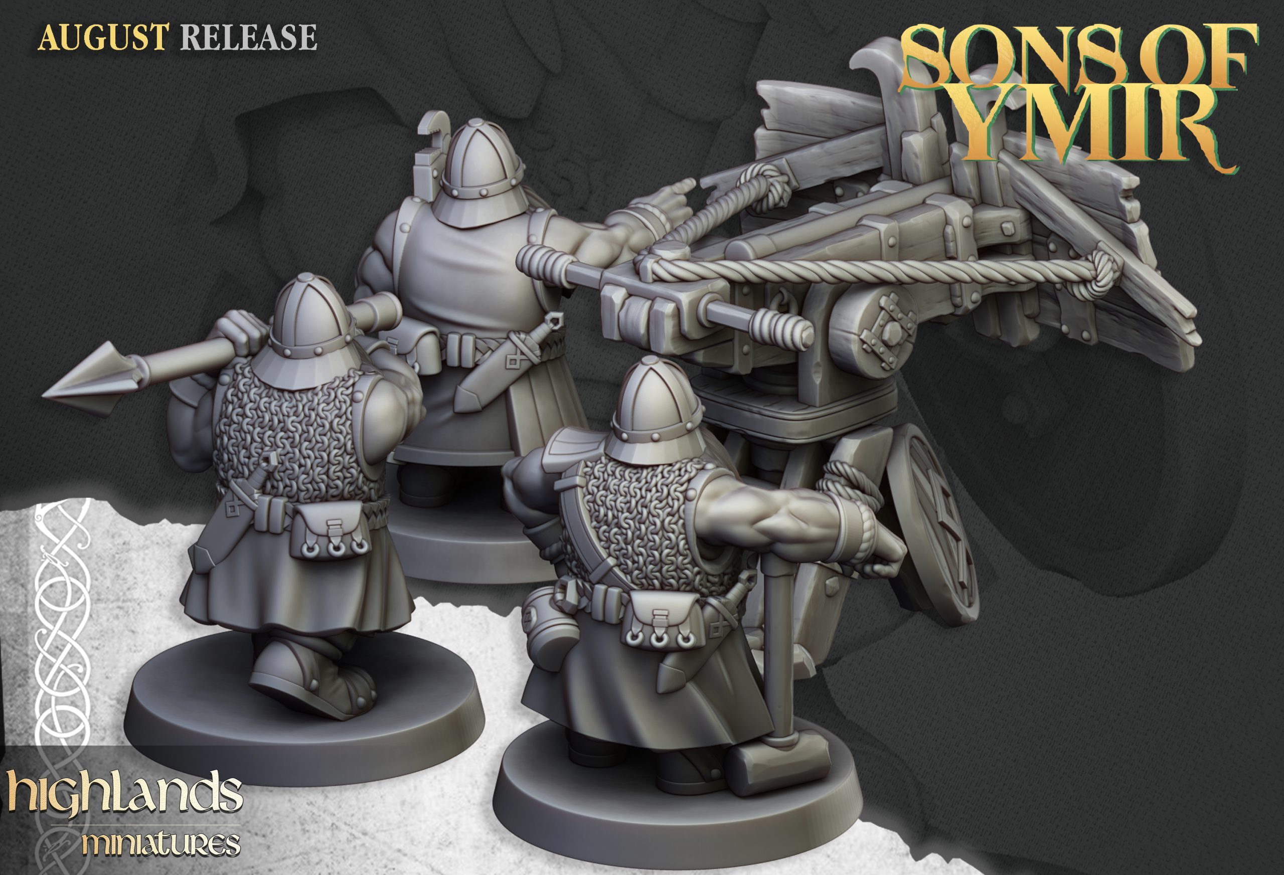 Dwarf Ballista, Sons of Ymir- Highlands Miniatures - Image 4