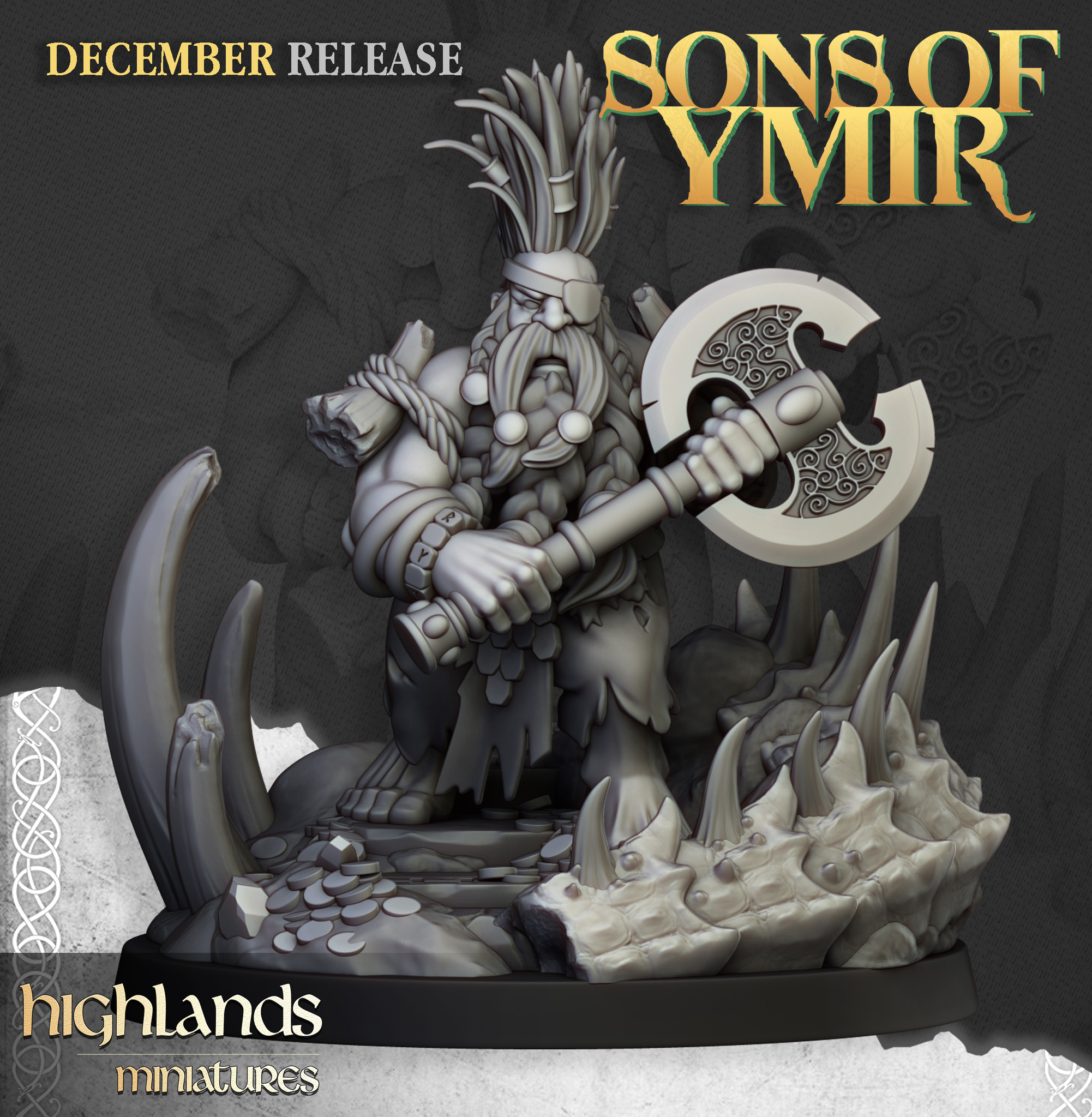 Dwarf Dragonseeker, Sons of Ymir- Highlands Miniatures