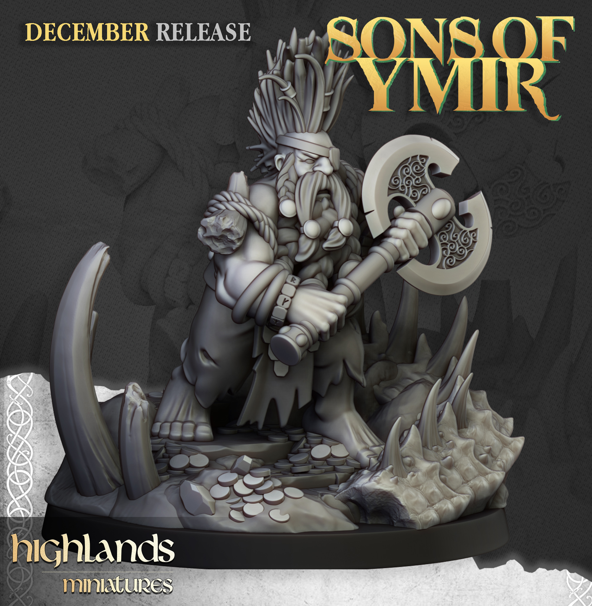 Dwarf Dragonseeker, Sons of Ymir- Highlands Miniatures - Image 3