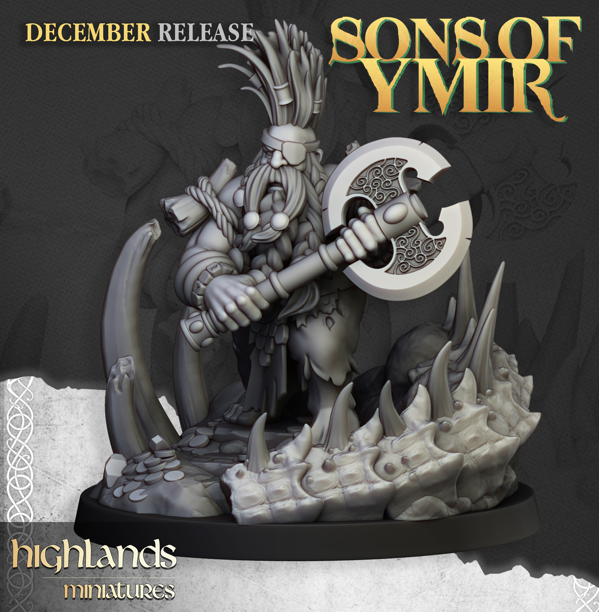 Dwarf Dragonseeker, Sons of Ymir- Highlands Miniatures - Image 4