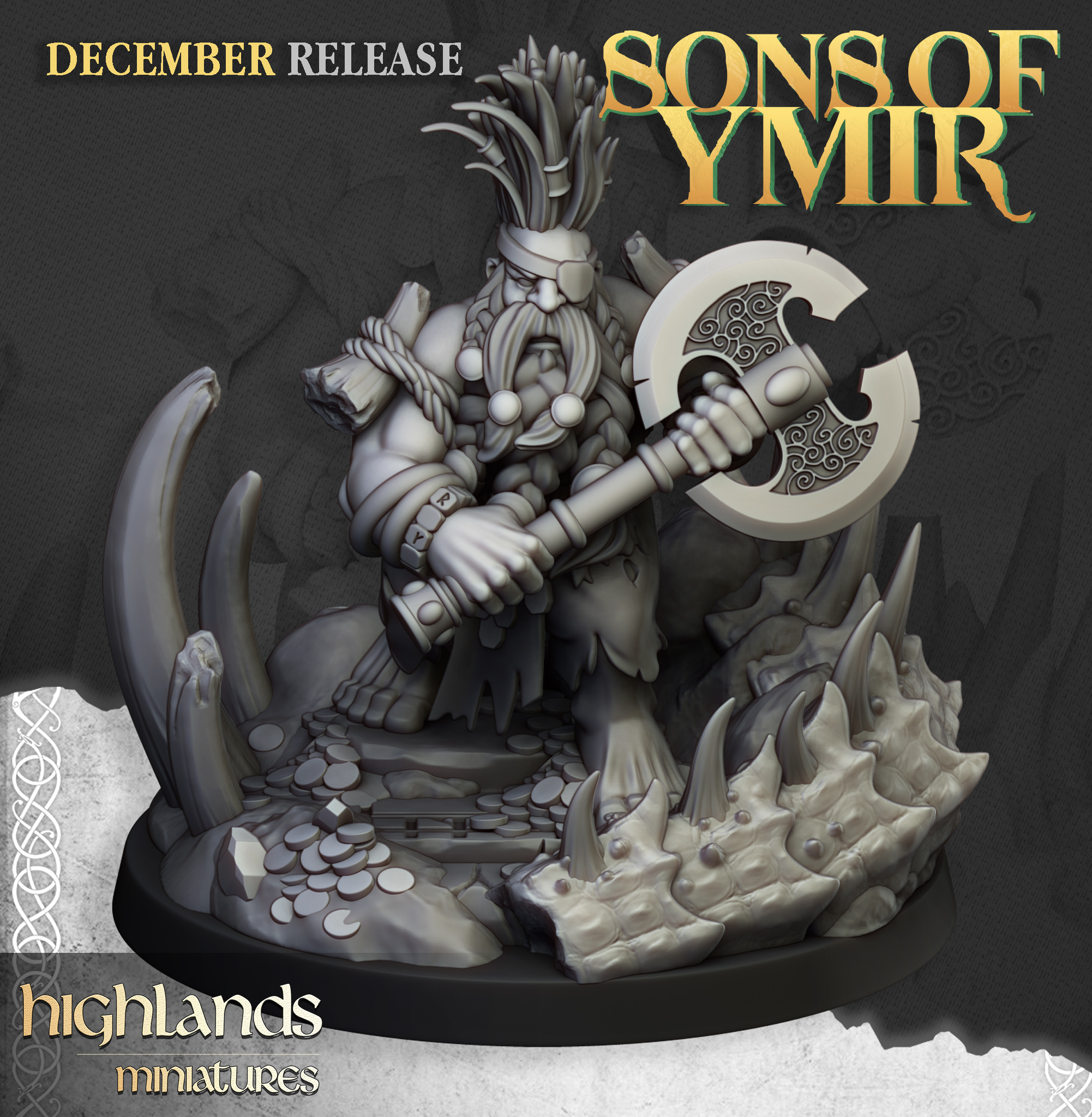 Dwarf Dragonseeker, Sons of Ymir- Highlands Miniatures - Image 5
