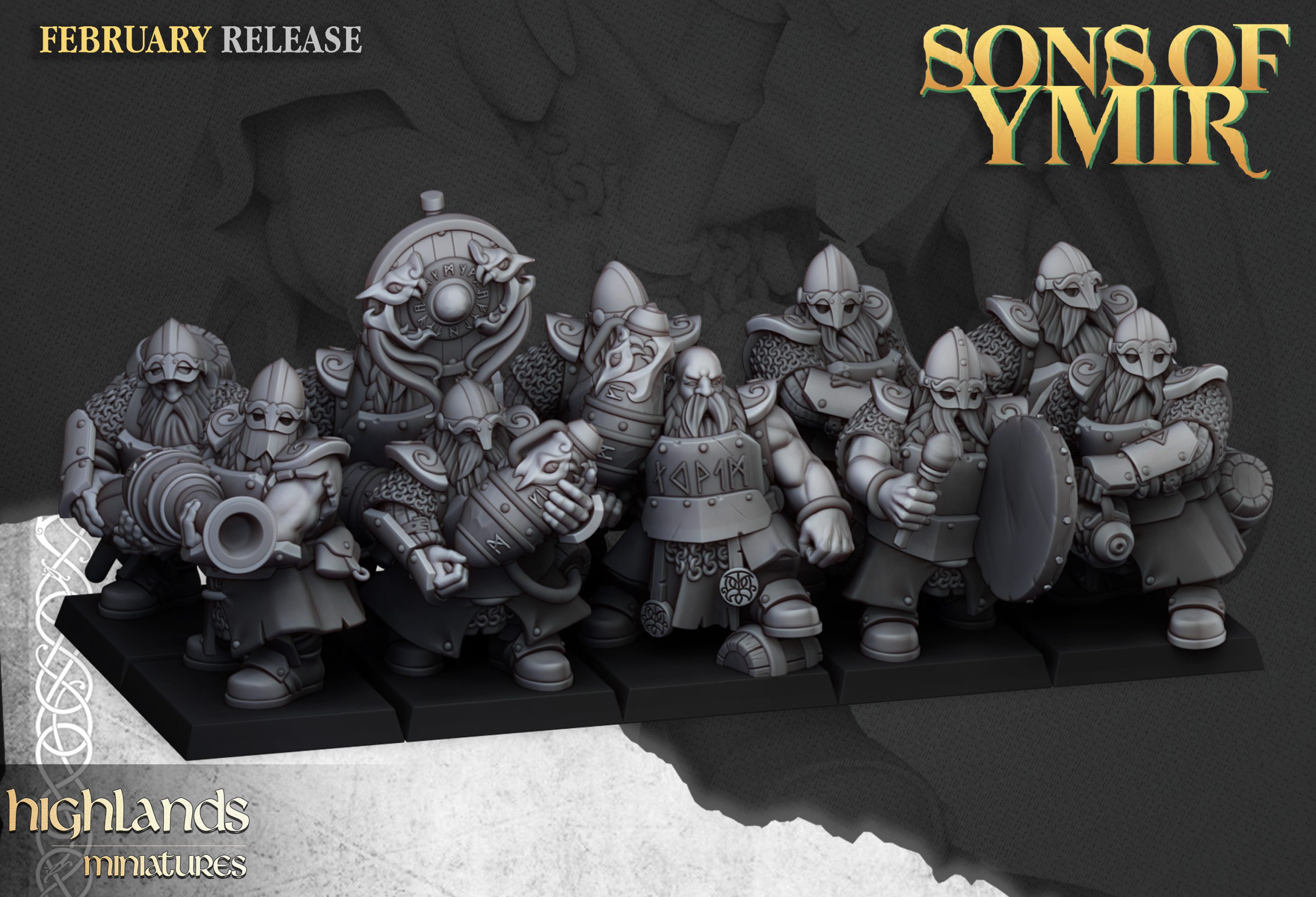 Dwarf Firespitters, Sons of Ymir- Highlands Miniatures - Image 9