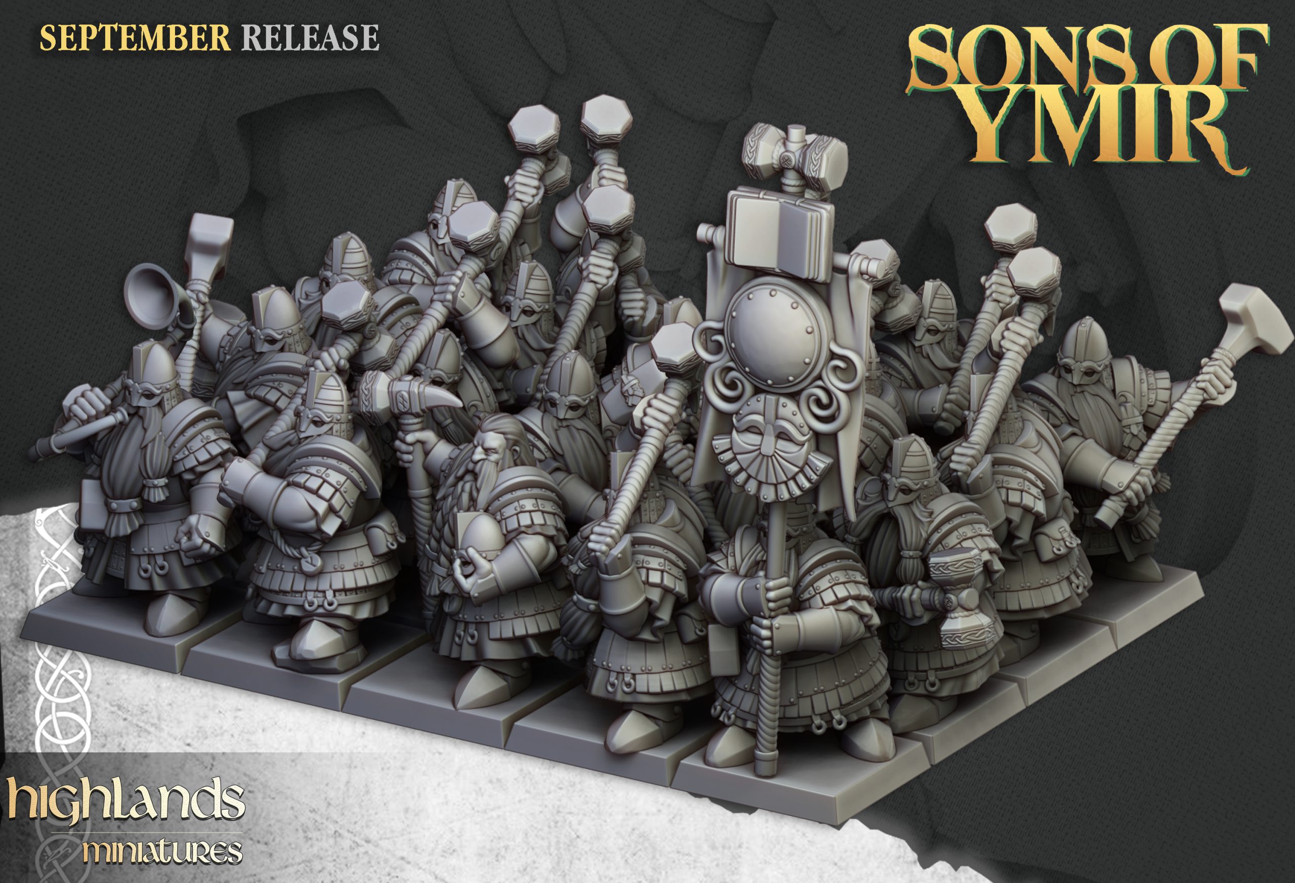 Dwarf Kingsguard, Sons of Ymir- Highlands Miniatures