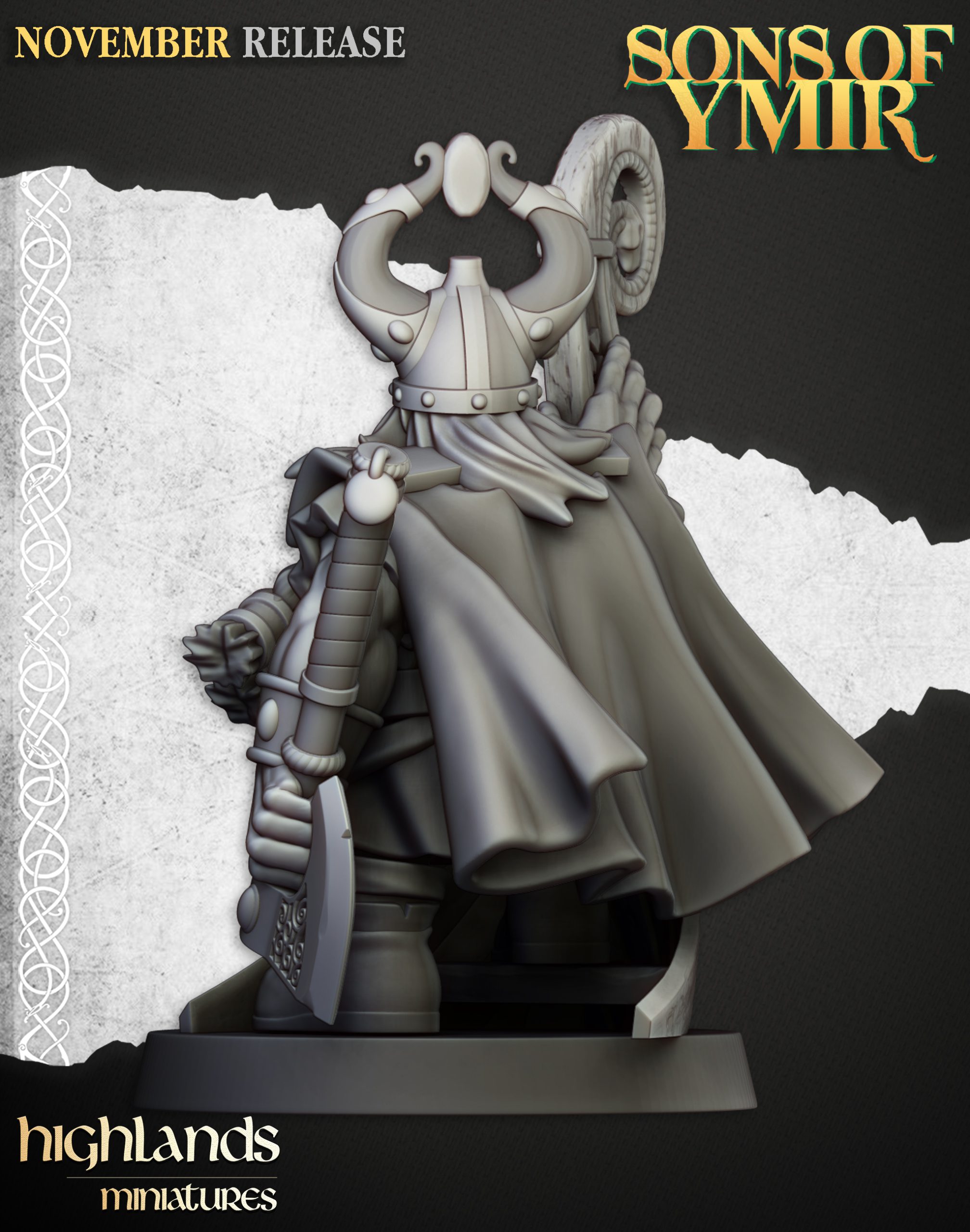 Dwarf Sea Lord, Sons of Ymir- Highlands Miniatures - Image 4