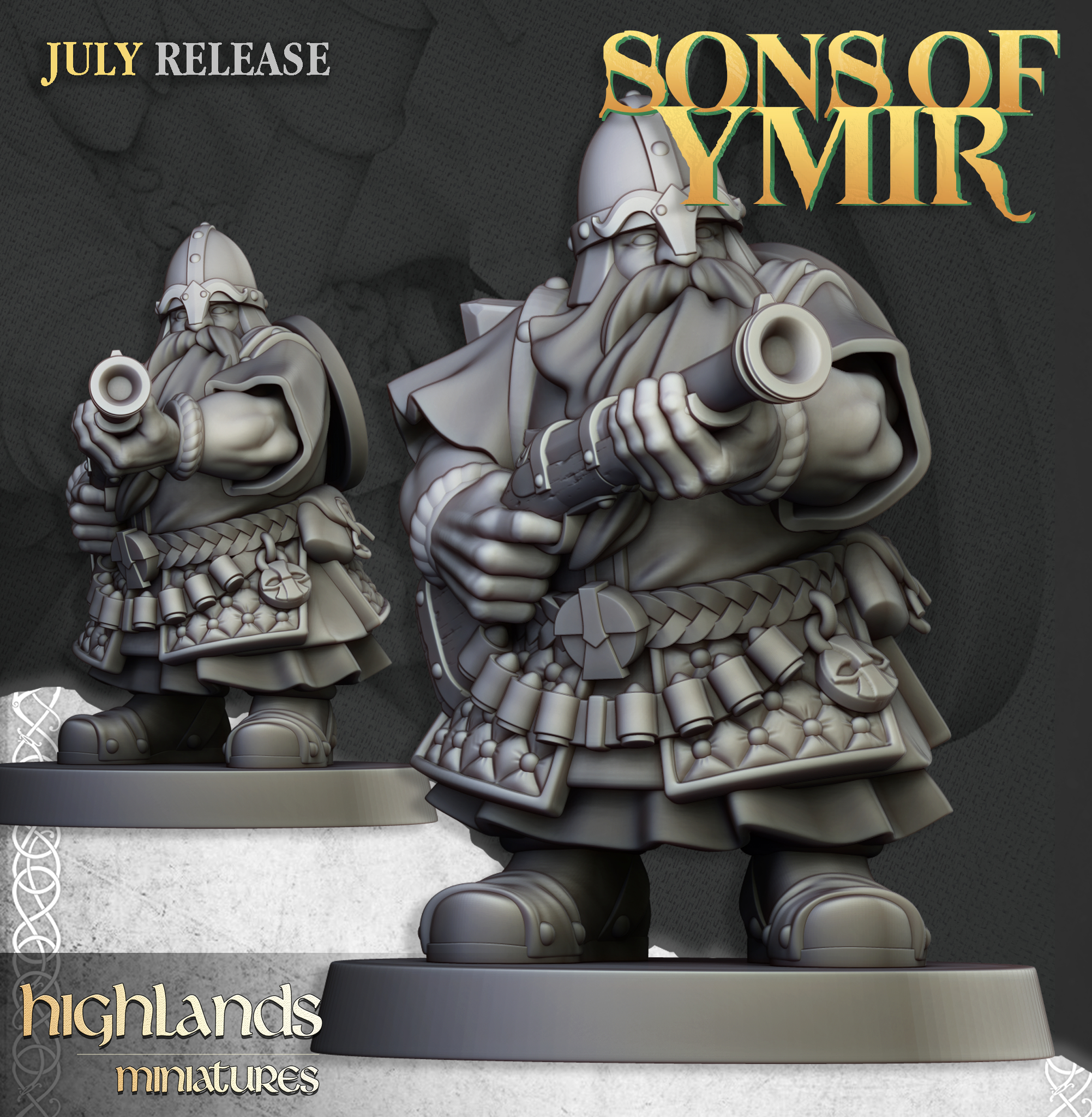 Dwarf Marksmen , Sons of Ymir- Highlands Miniatures - Image 11