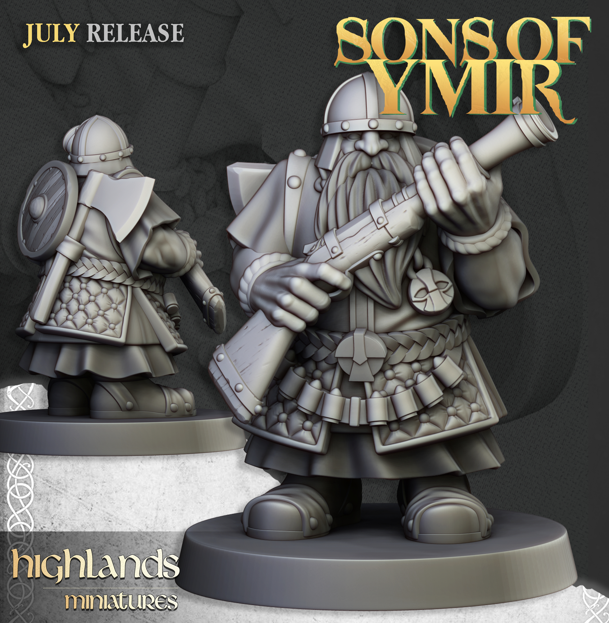 Dwarf Marksmen , Sons of Ymir- Highlands Miniatures - Image 4