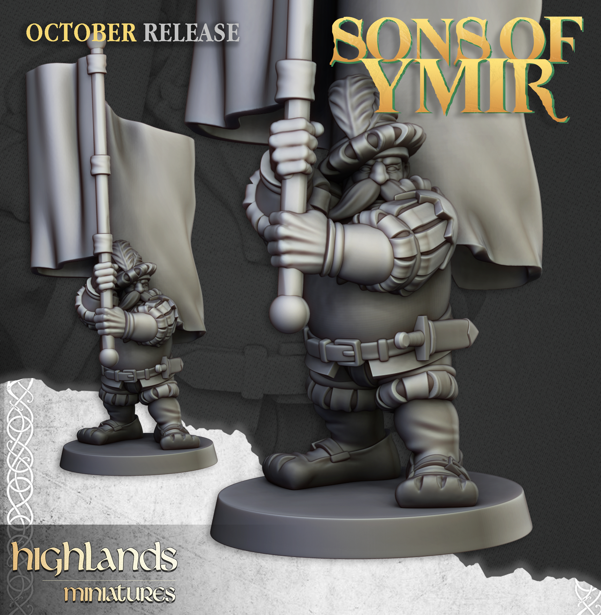 Dwarf Pikeman, Sons of Ymir- Highlands Miniatures - Image 5