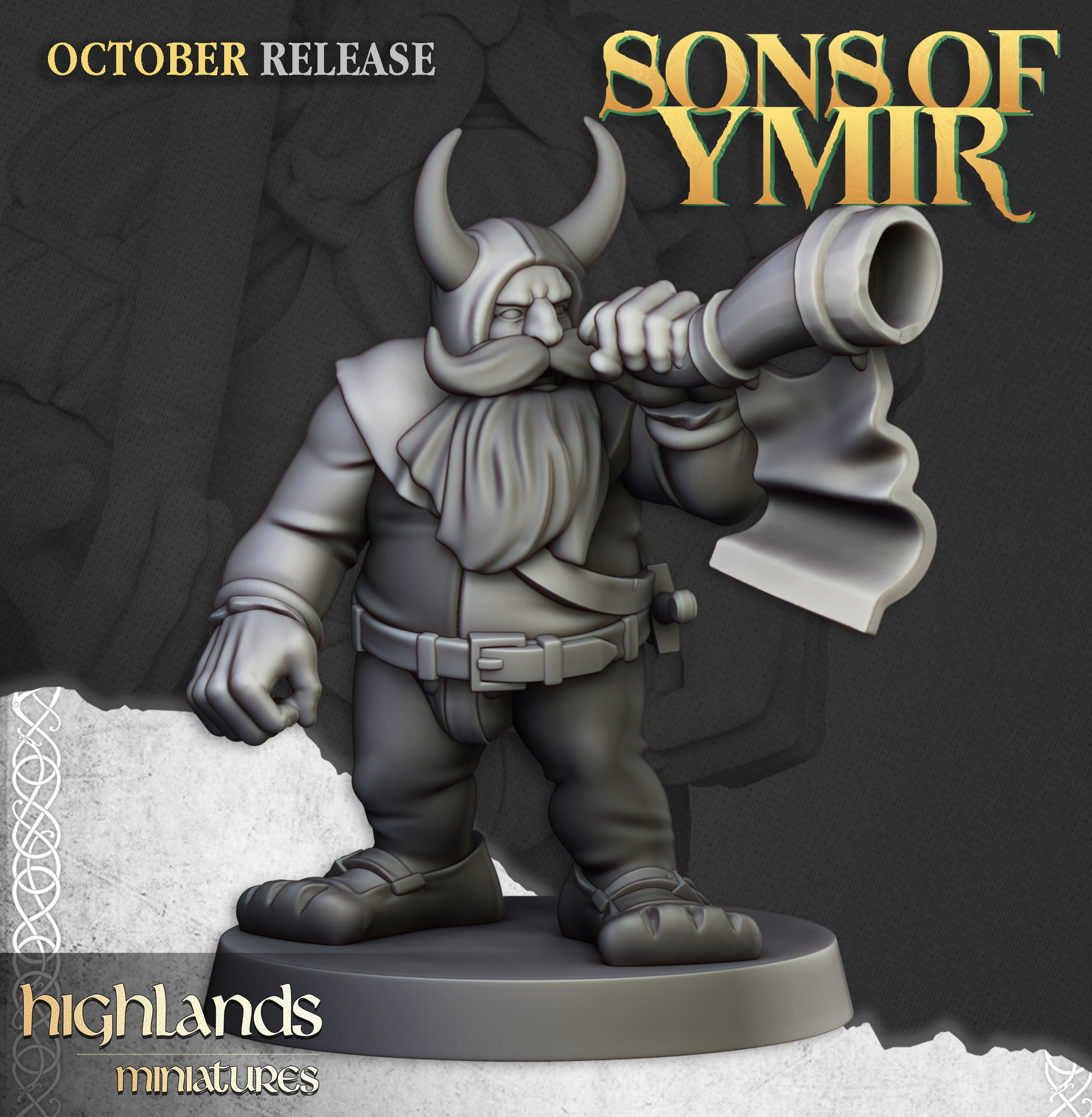 Dwarf Pikeman, Sons of Ymir- Highlands Miniatures - Image 7