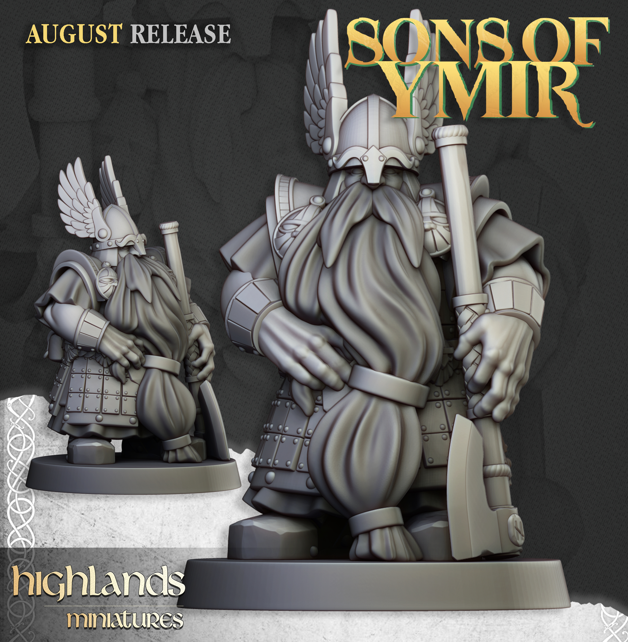 Dwarf Veterans, Sons of Ymir- Highlands Miniatures - Image 7