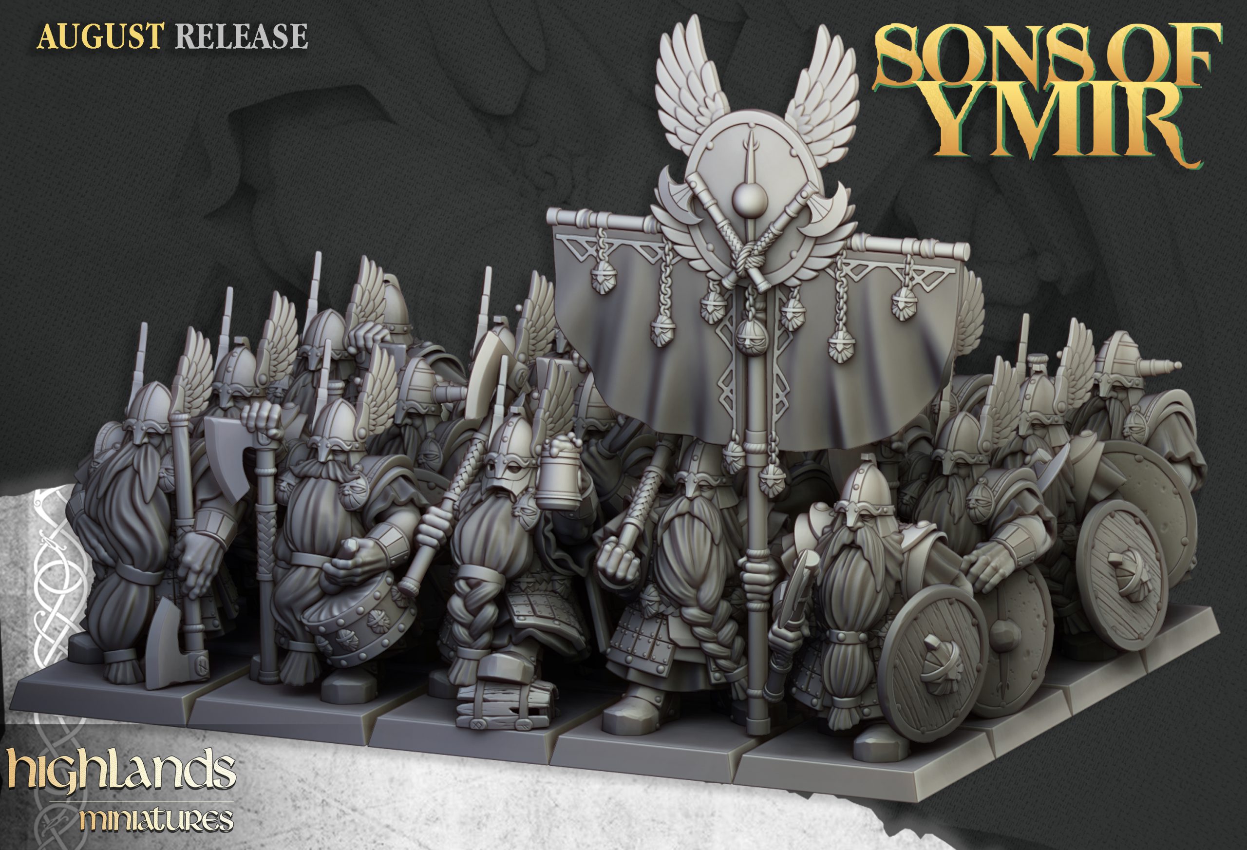 Dwarf Veterans, Sons of Ymir- Highlands Miniatures