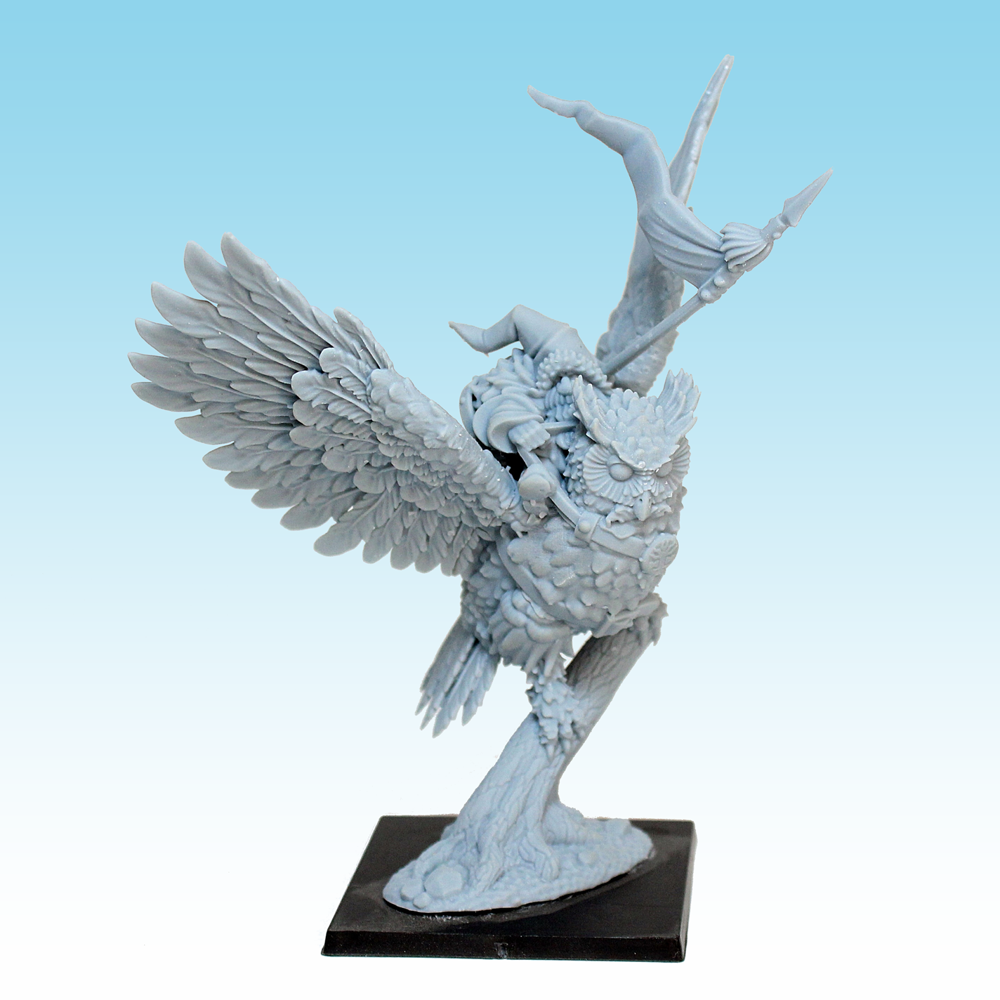 Lord Dwarf on Owl, Dwarves - MoM Miniatures