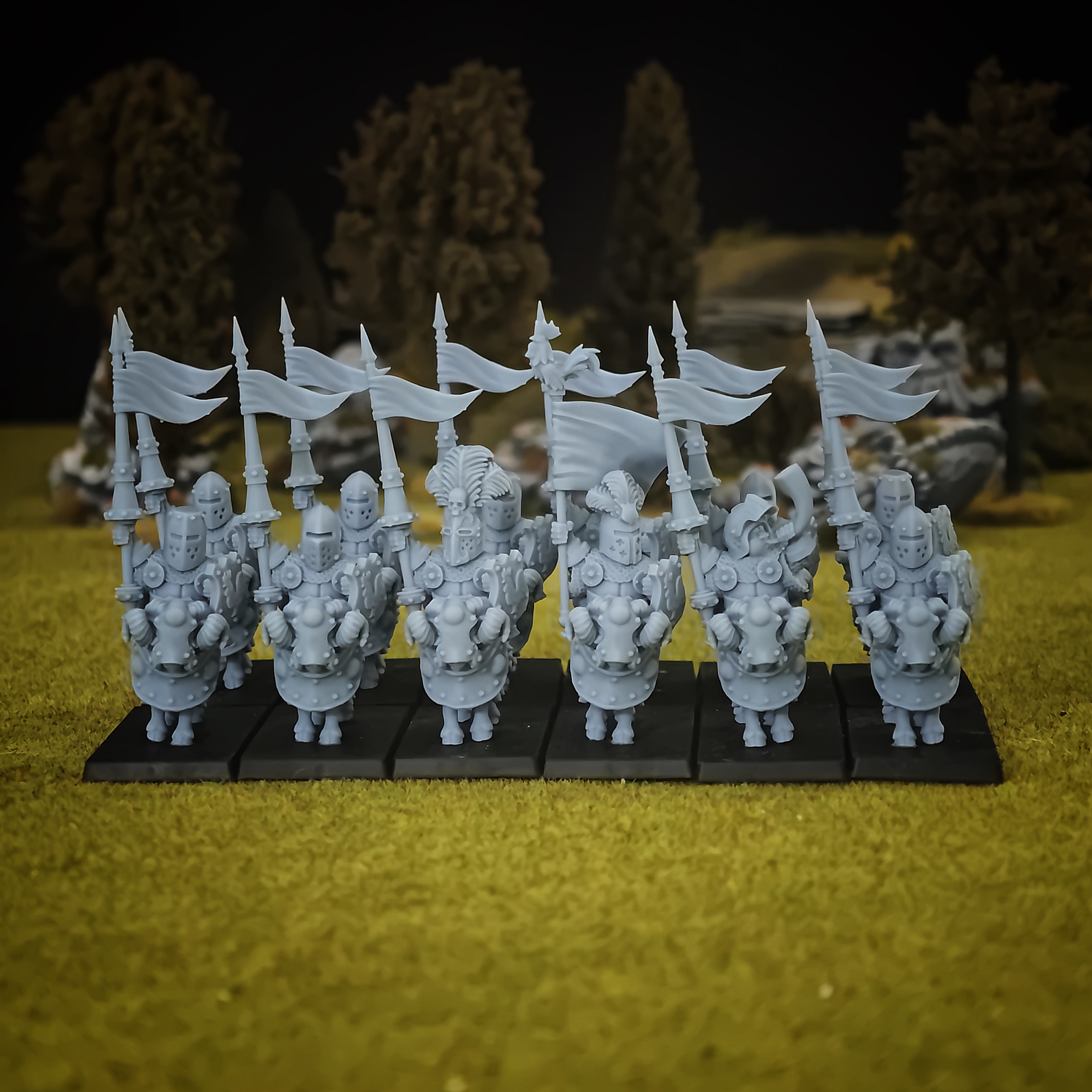 Heavy Cavalry on Rams, Green Bellies - MoM Miniatures - Image 2
