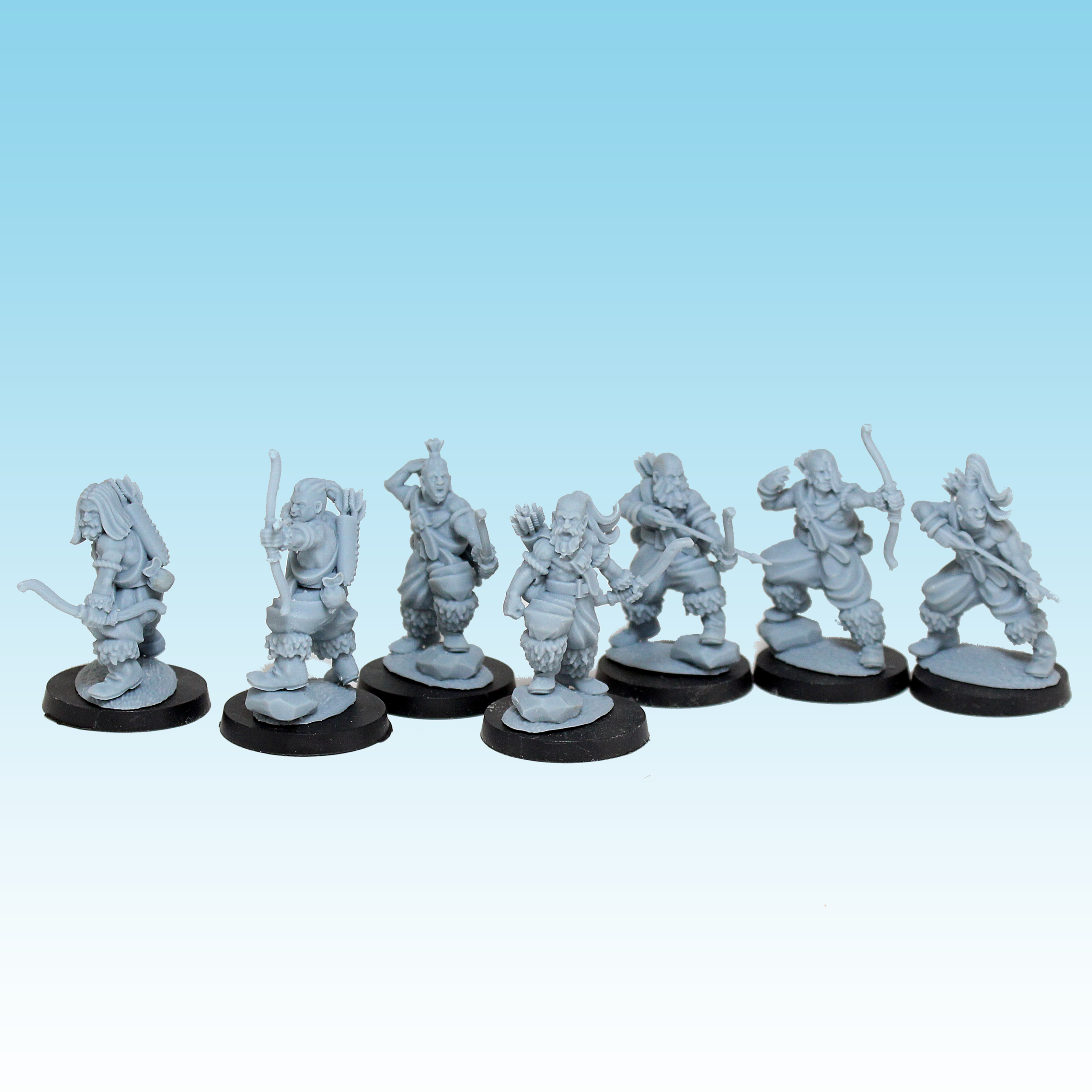 Barbarian Levies with Bows, Chaos - MoM Miniatures