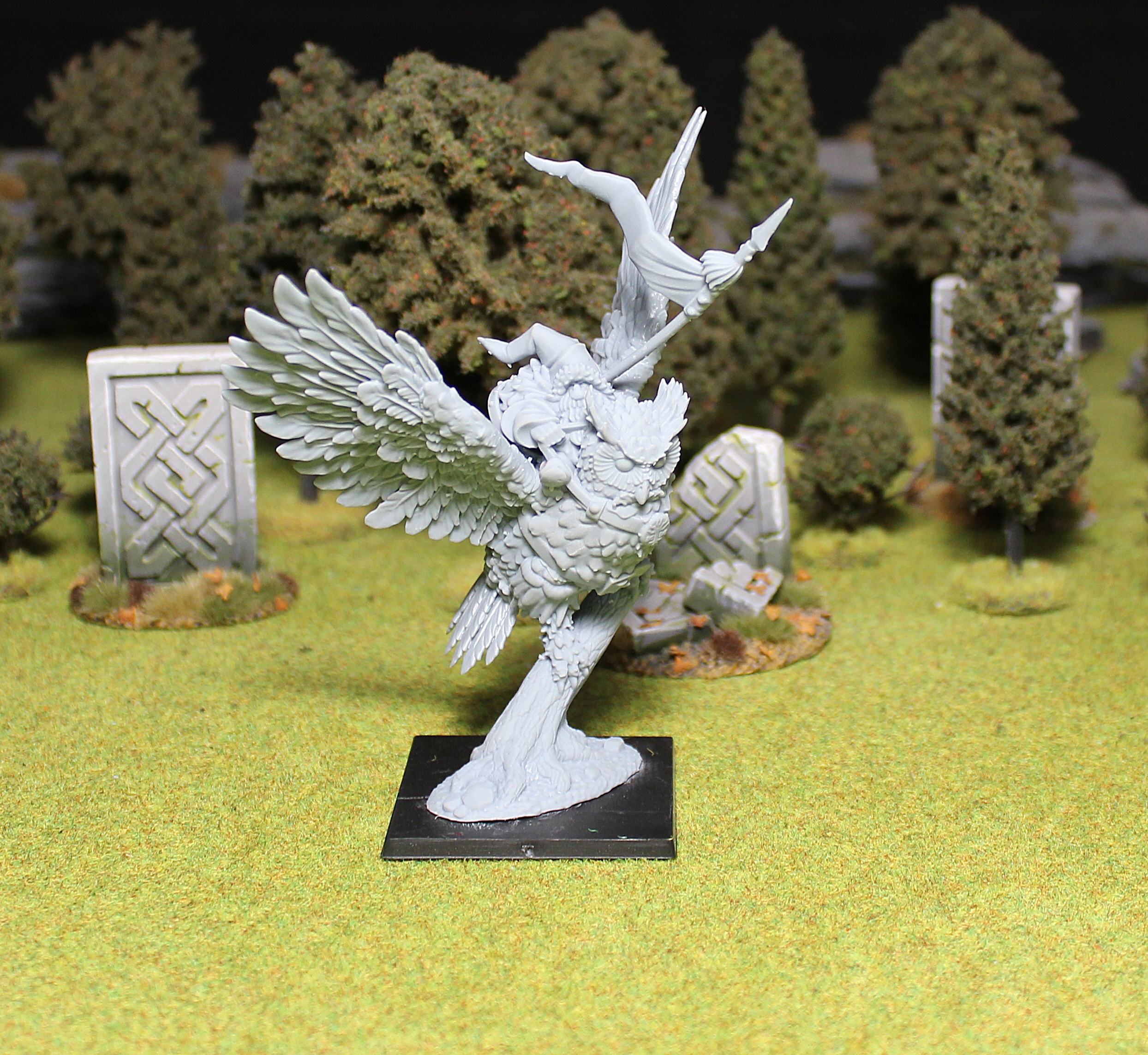 Lord Dwarf on Owl, Dwarves - MoM Miniatures - Image 3
