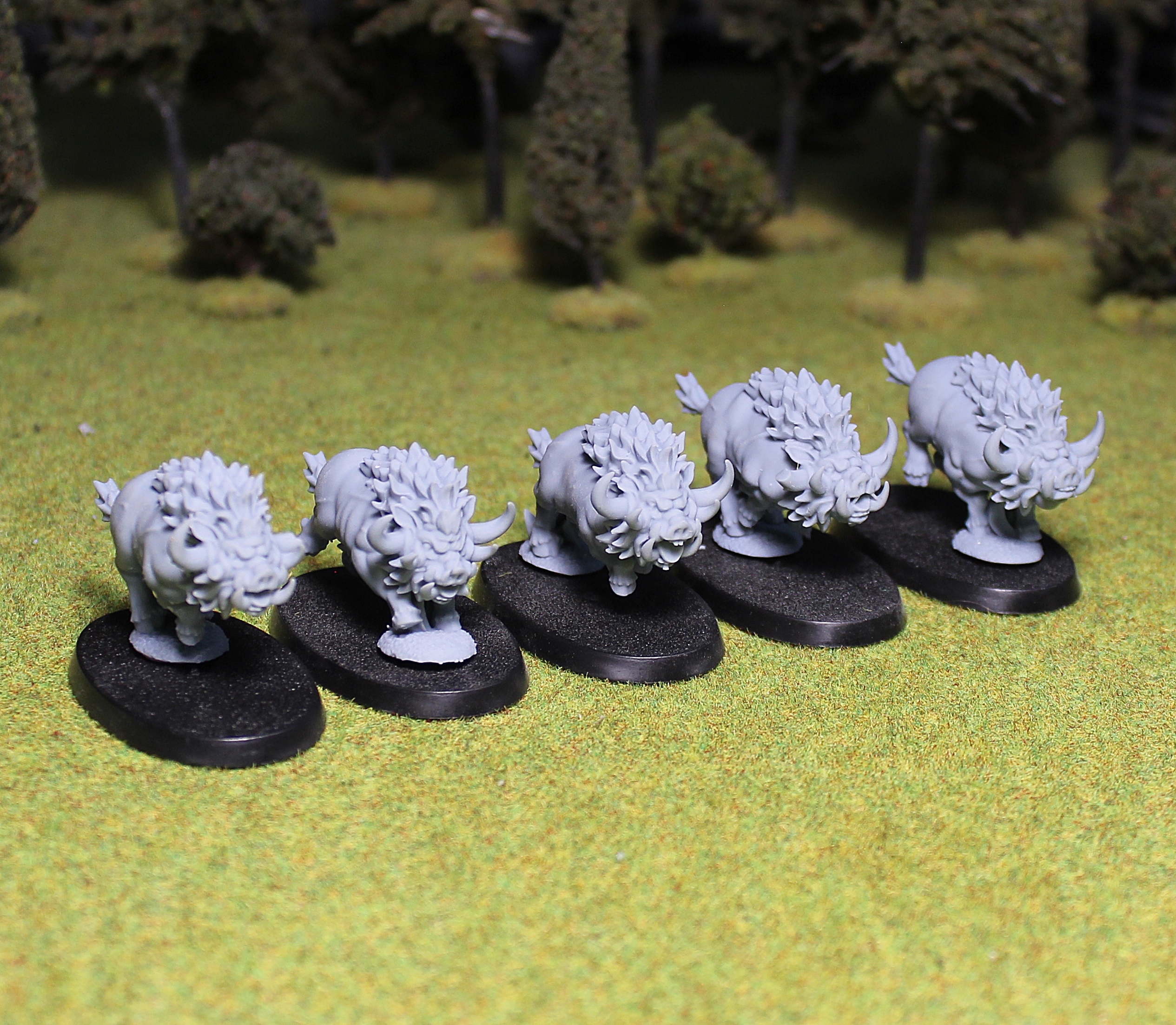 Beastly Pigs, Chaos - MoM Miniatures