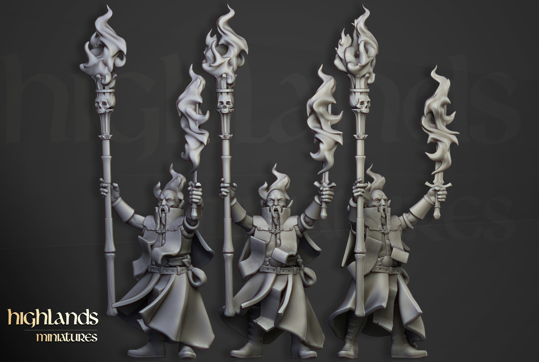 Mage of Fire, Sunland- Highlands Miniatures