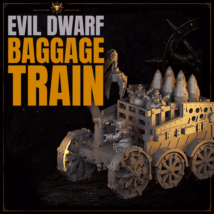 Evil Dwarf Baggage Train – MeshyMesh