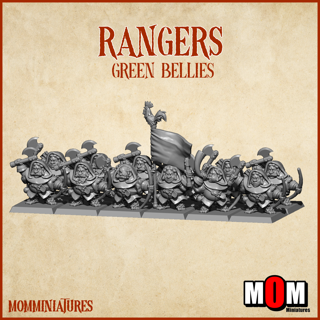 Rangers, Green Bellies - MoM Miniatures