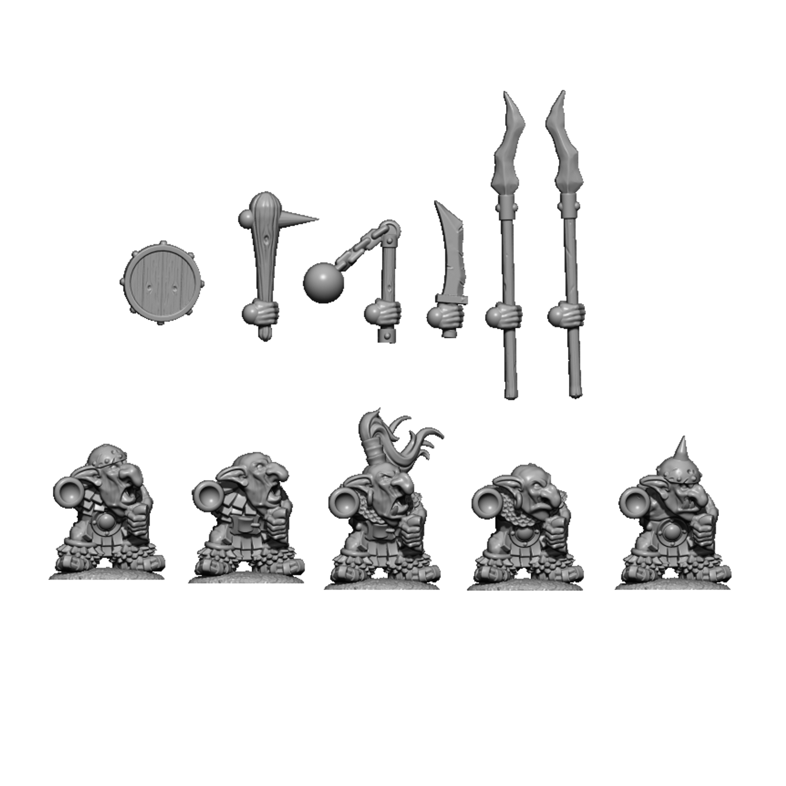 Goblin Warriors, Orcs and Goblins- MoM Miniatures - Image 3