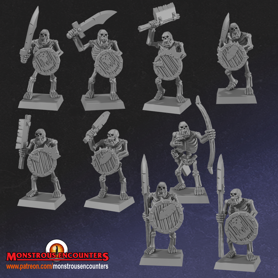 Skeleton Horde: Orc Expansion, Undead, Monstrous Encounters
