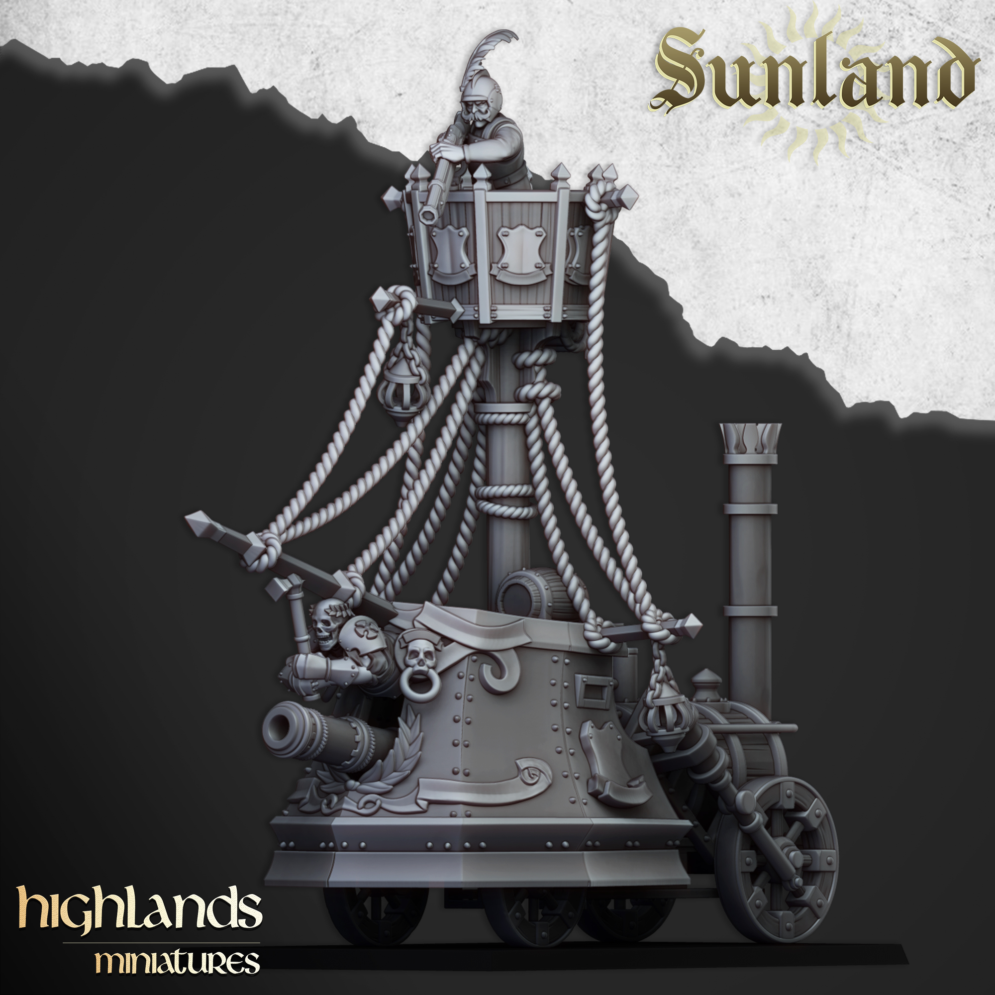 Sunland Ironclad Landship , Sunland- Highlands Miniatures - Image 8