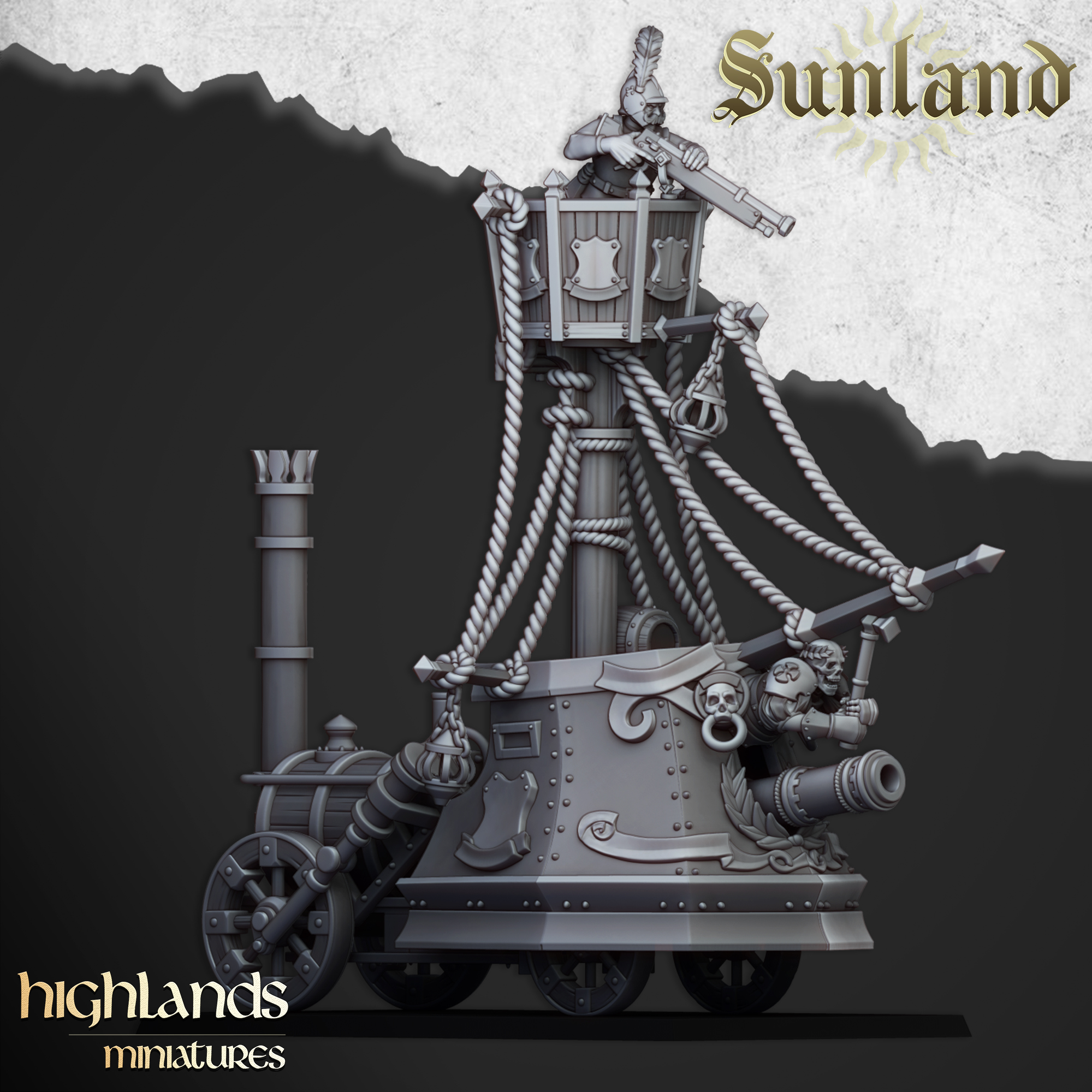 Sunland Ironclad Landship , Sunland- Highlands Miniatures - Image 3