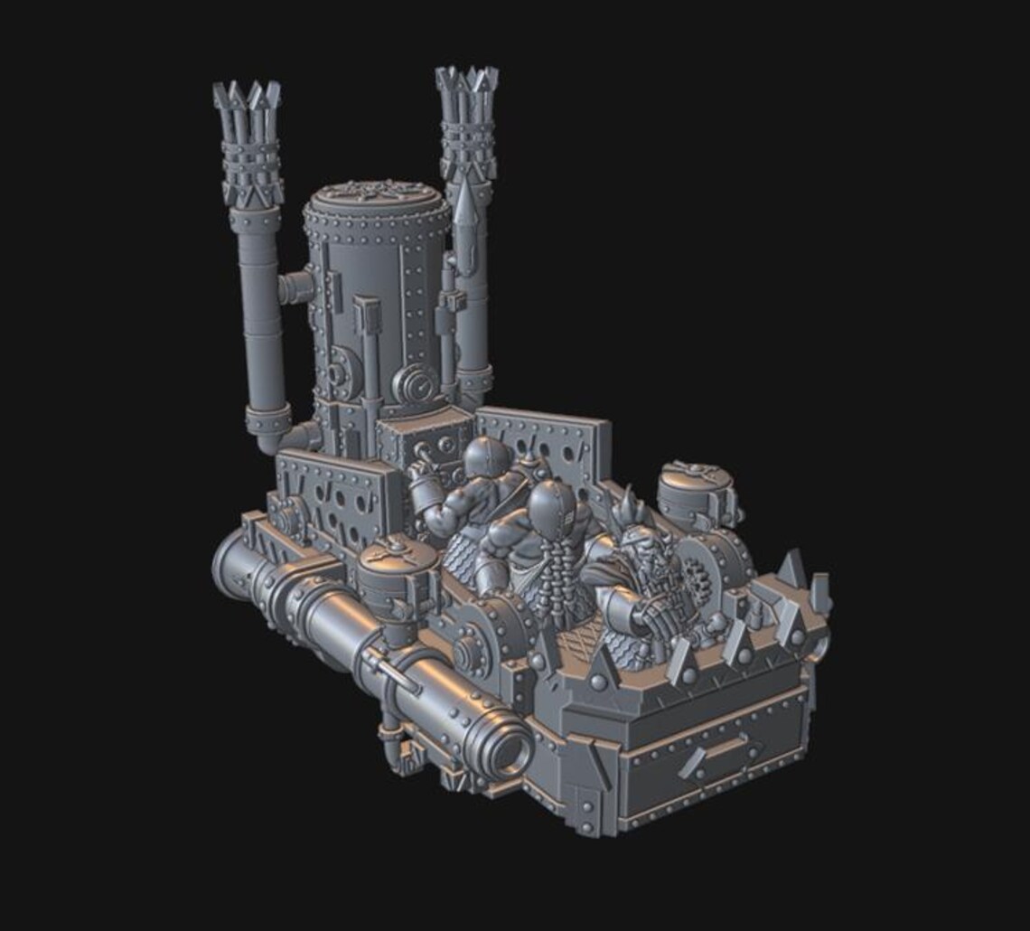 Meshymesh Evil Dwarf Iron War Barge - Image 2