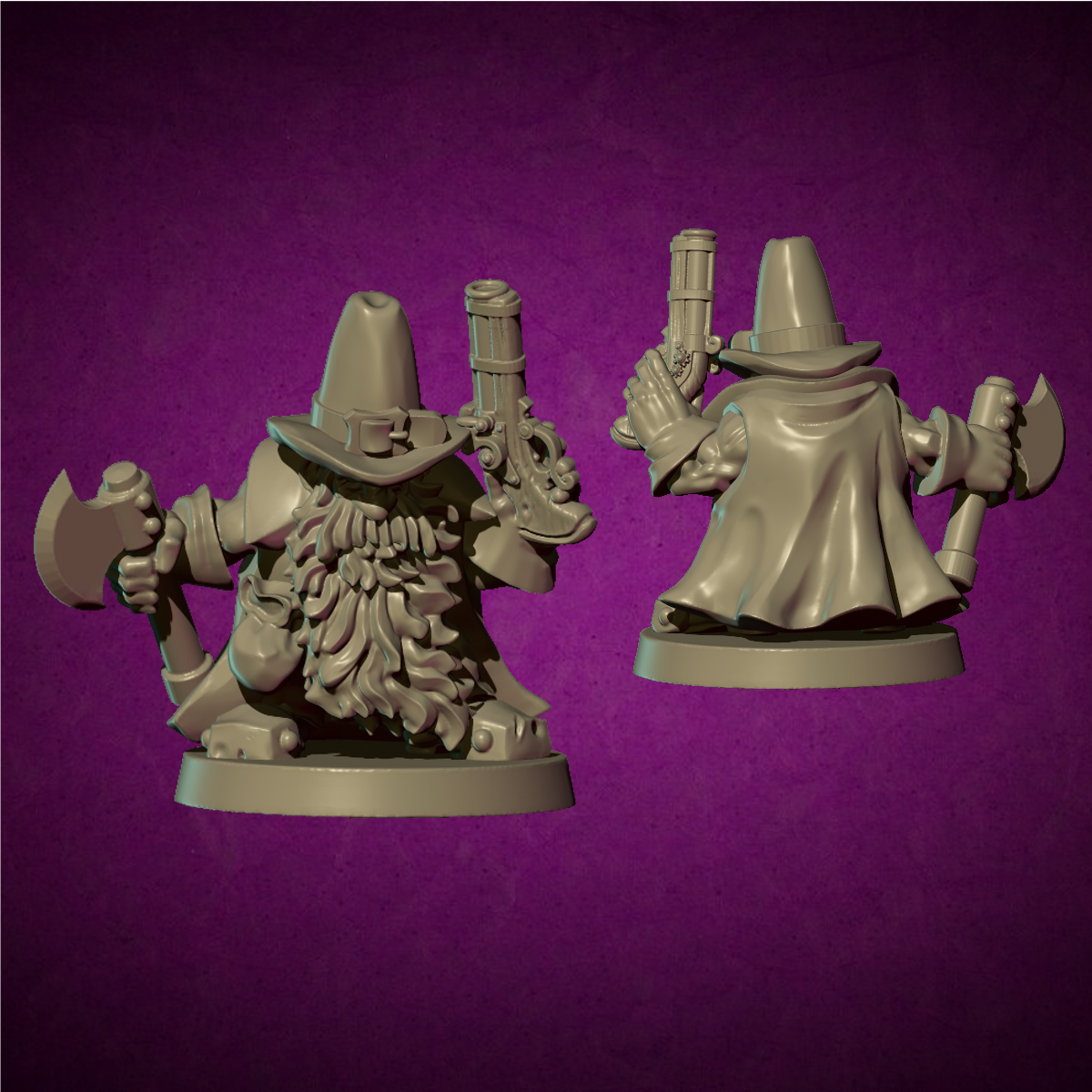 Dwarf Witch Hunter, Talf - MoM Miniatures